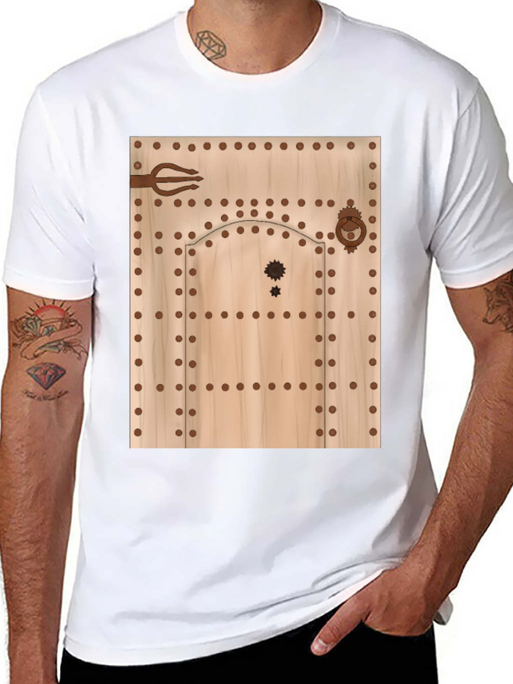 Novelty Door Design T-Shirt