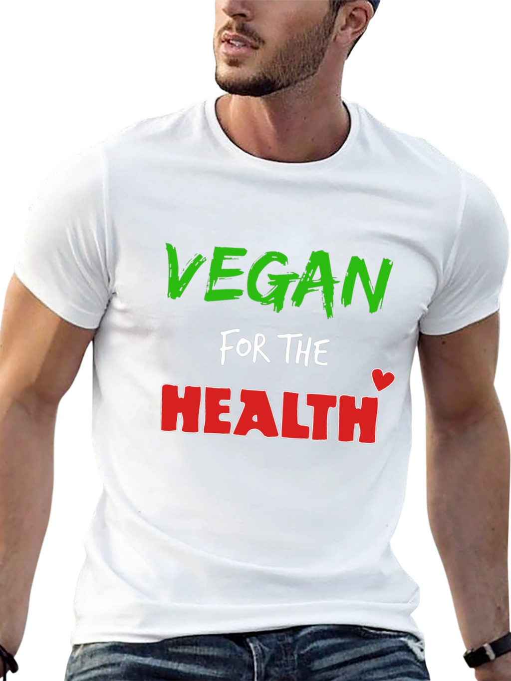 Vegan for Health Black T-Shirt