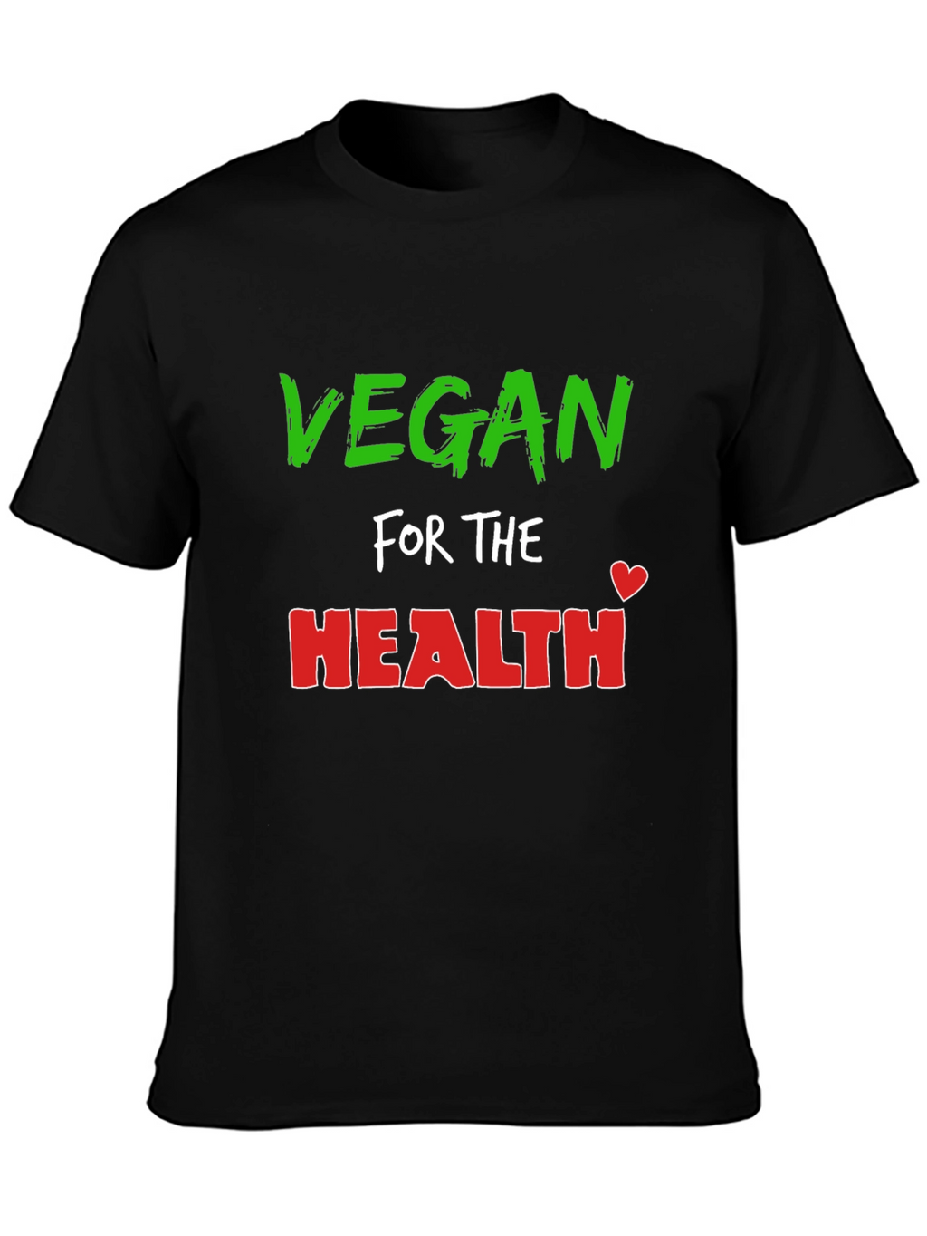 Vegan for Health Black T-Shirt