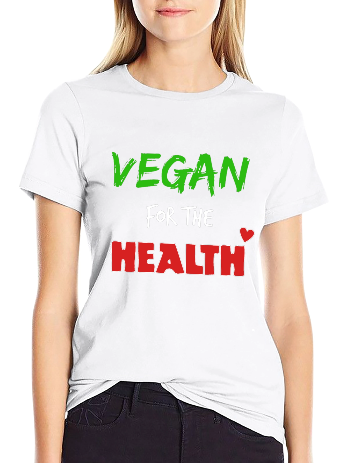 Vegan for Health Black T-Shirt