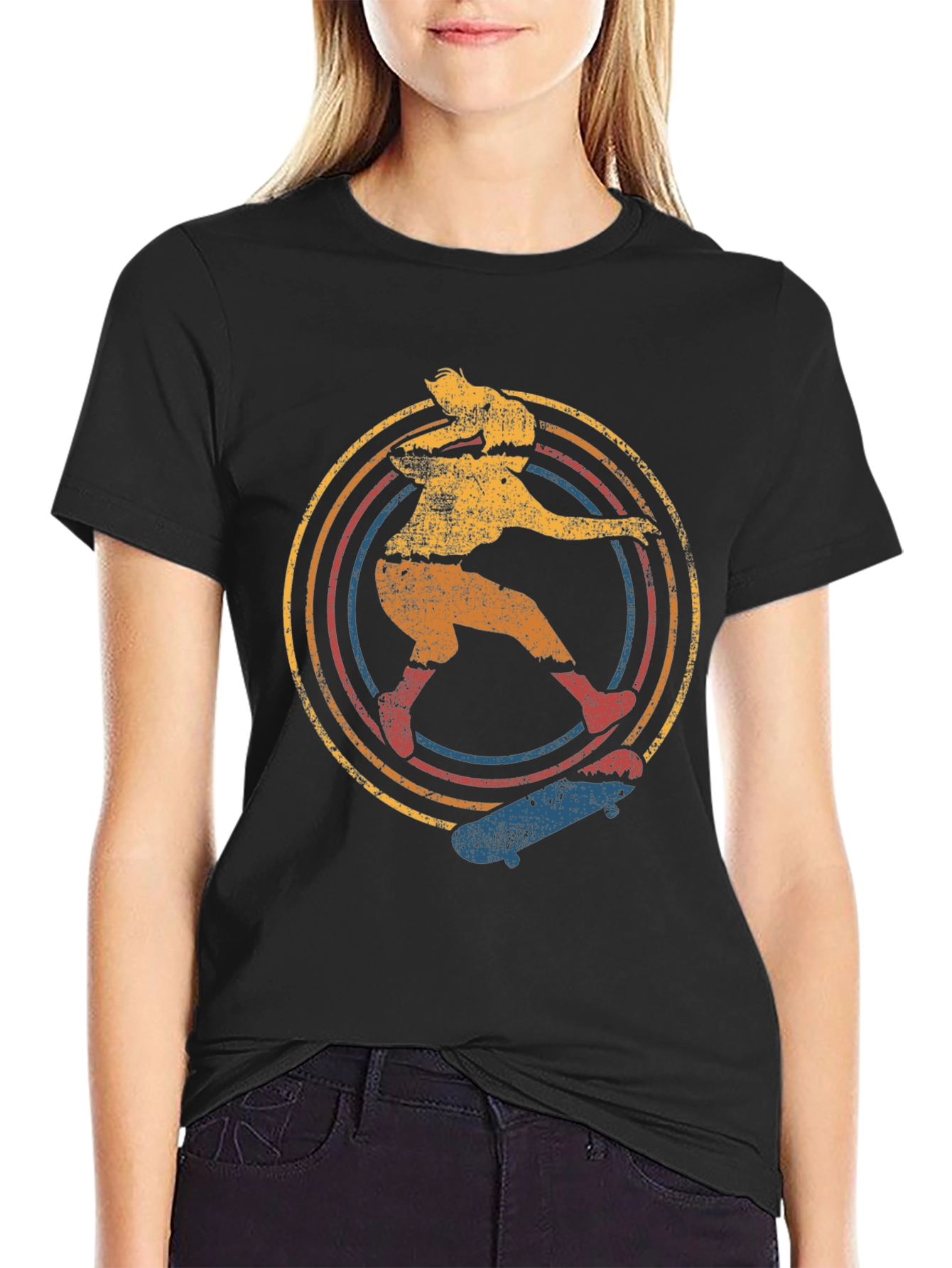Retro Skater Graphic Tee - Vintage Style