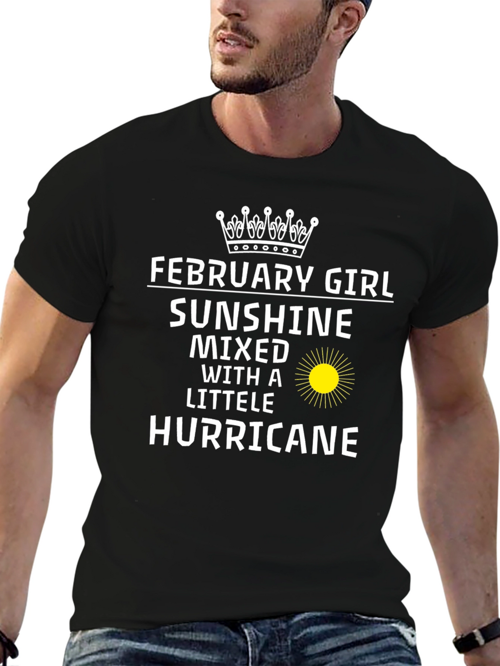 February Girl Sunshine Hurricane T-Shirt