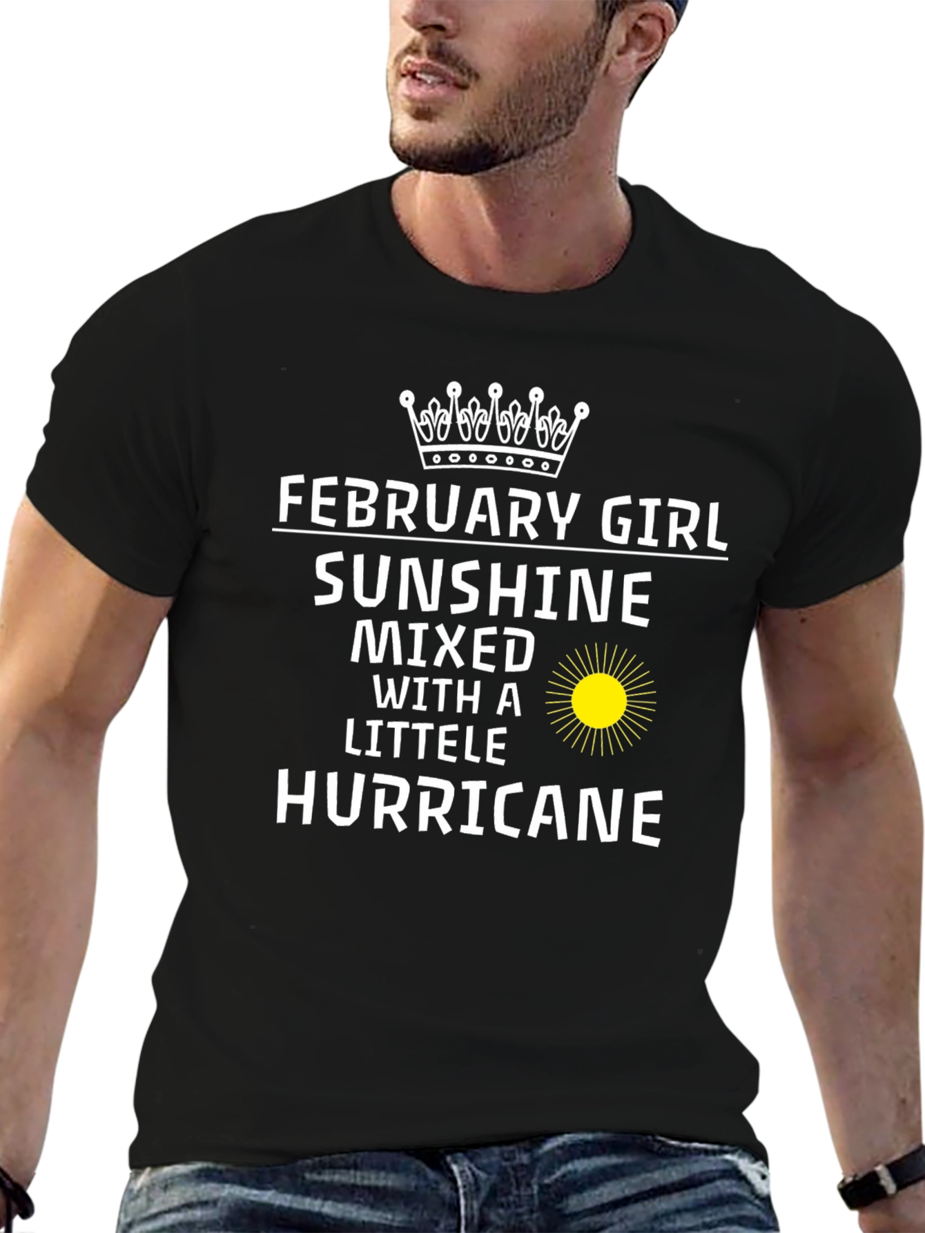 February Girl Sunshine Hurricane T-Shirt