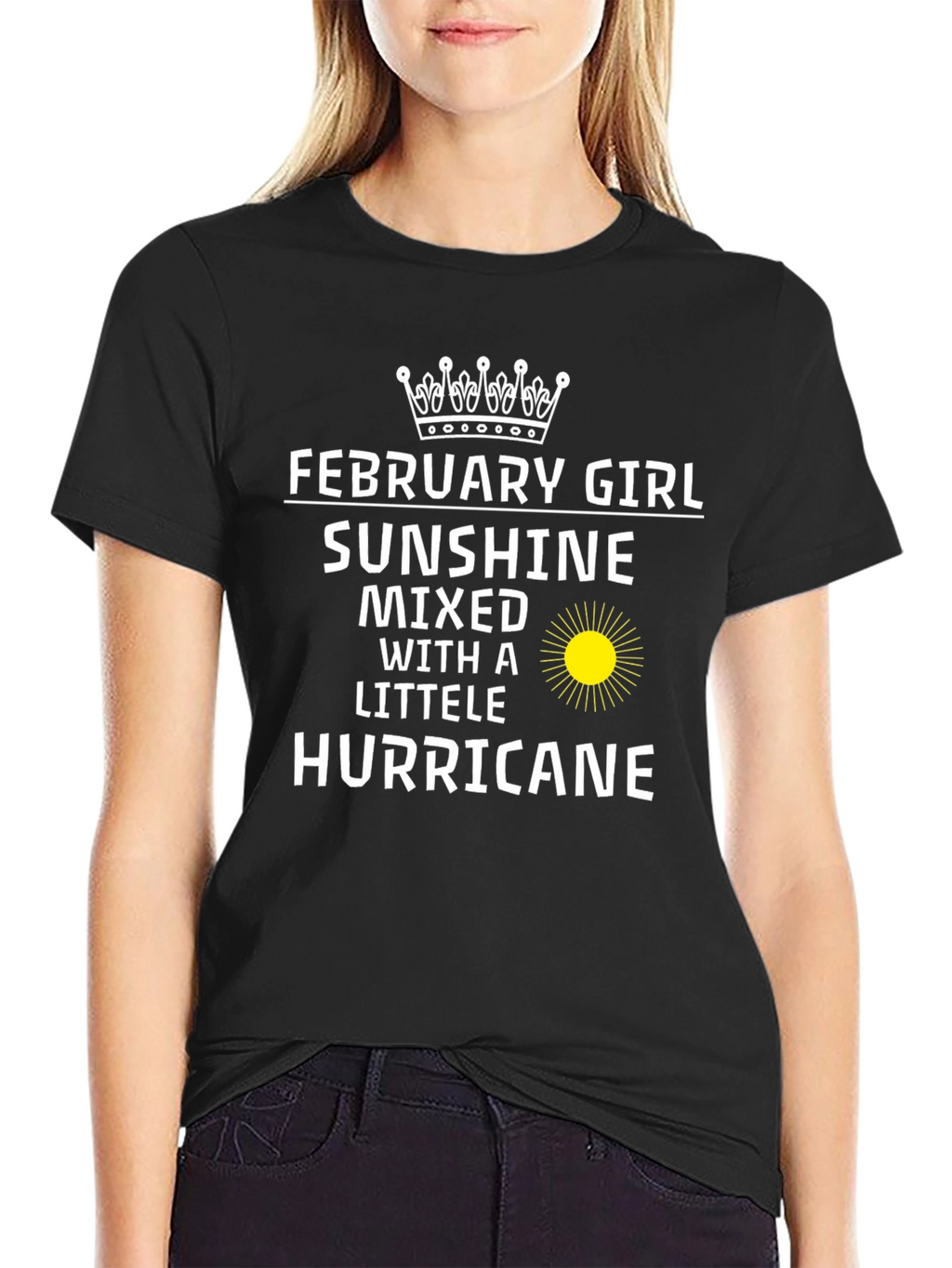 February Girl Sunshine Hurricane T-Shirt
