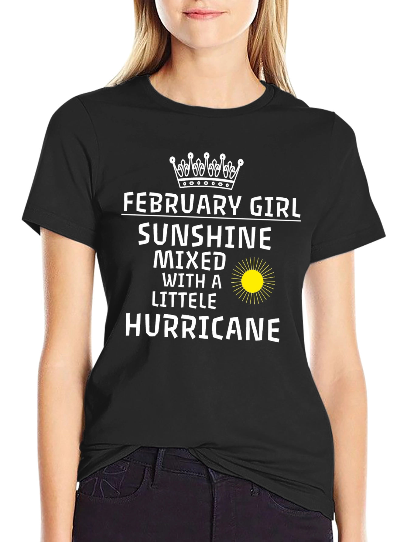 February Girl Sunshine Hurricane T-Shirt