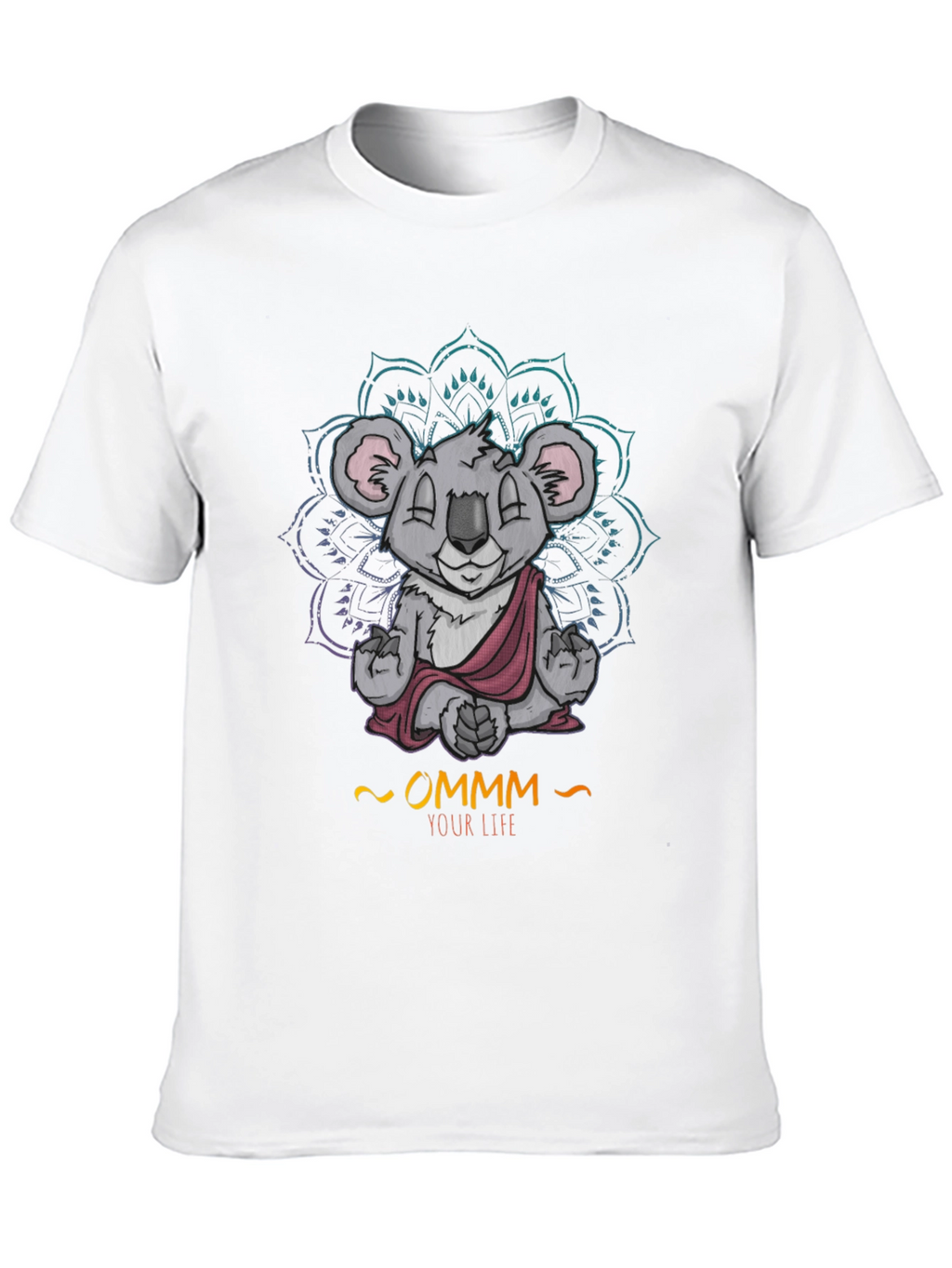 Zen Koala Ommm T-Shirt - Meditating Animal Tee