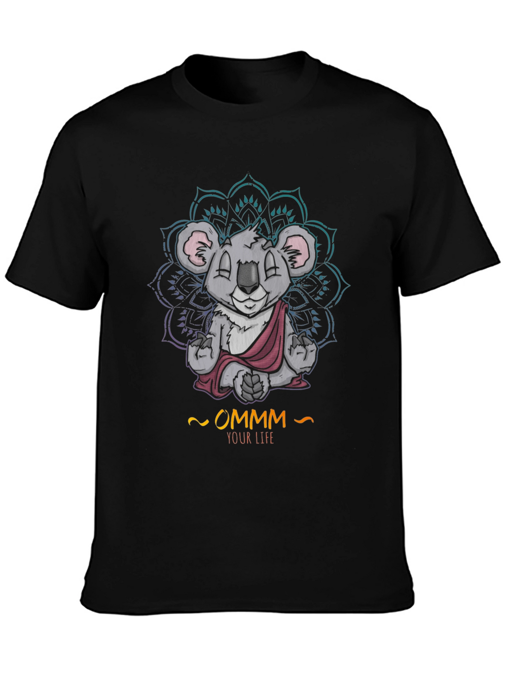 Zen Koala Ommm T-Shirt - Meditating Animal Tee