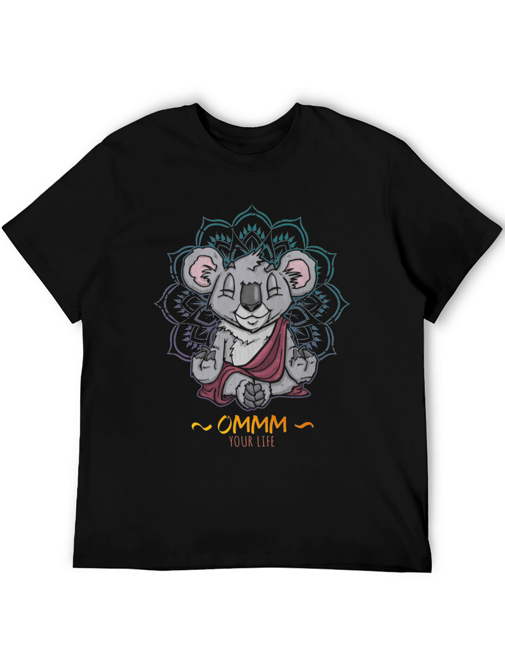 Zen Koala Ommm T-Shirt - Meditating Animal Tee