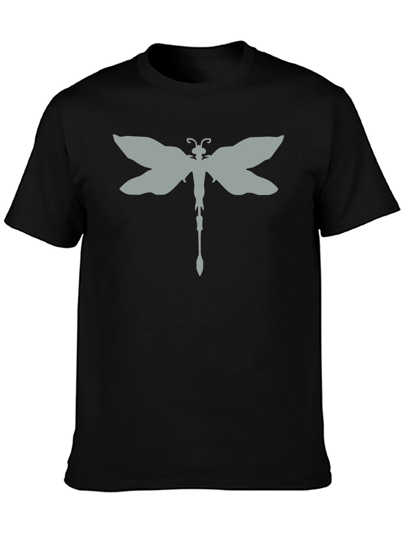 Dragonfly Graphic Print Tee - Casual Style