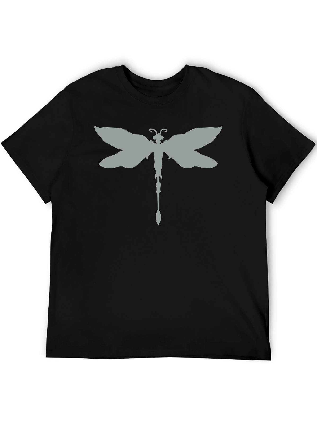 Dragonfly Graphic Print Tee - Casual Style