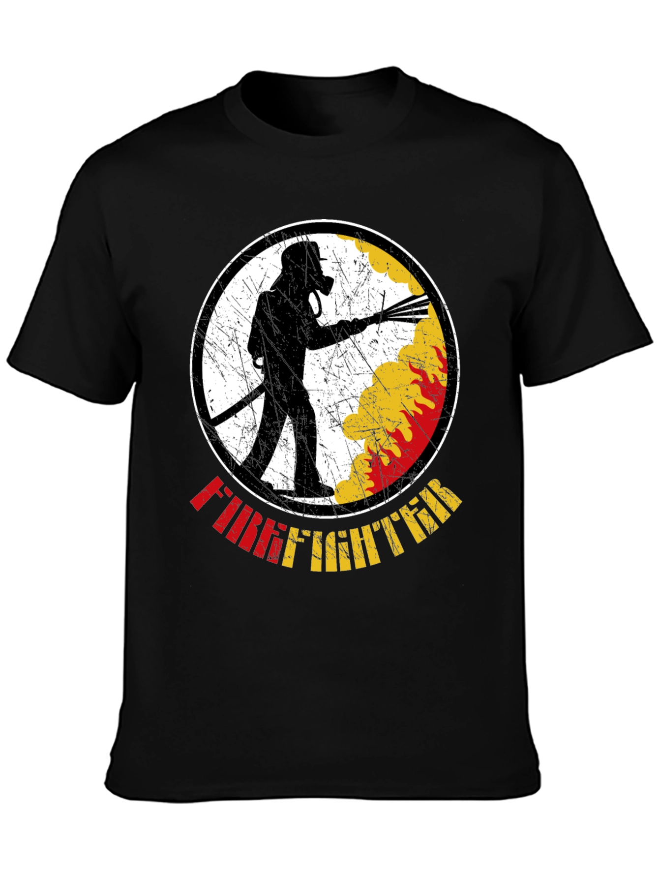 Firefighter Graphic T-Shirt - Black