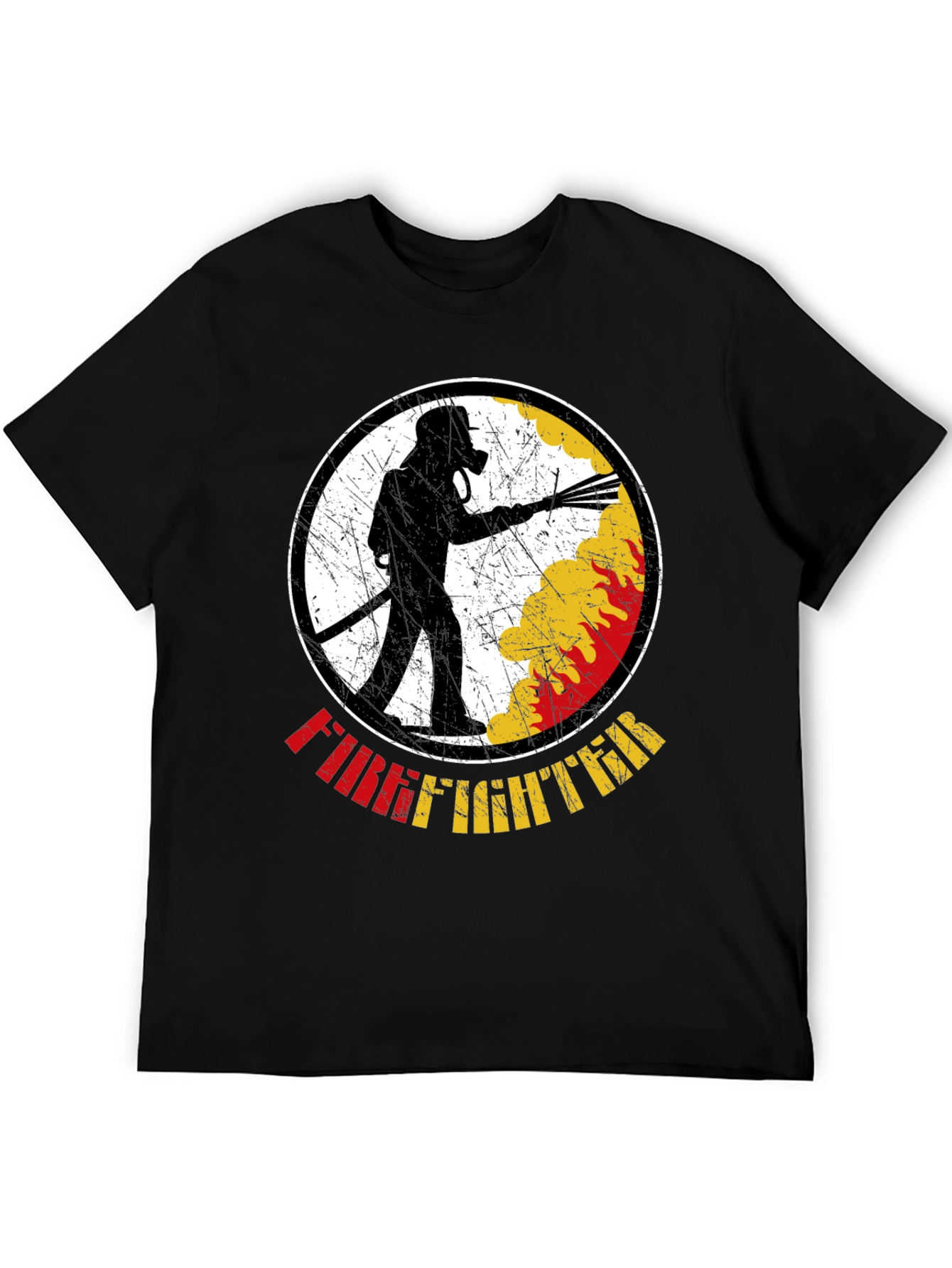 Firefighter Graphic T-Shirt - Black