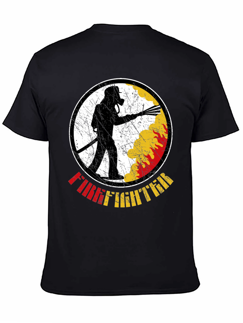 Firefighter Graphic T-Shirt - Black
