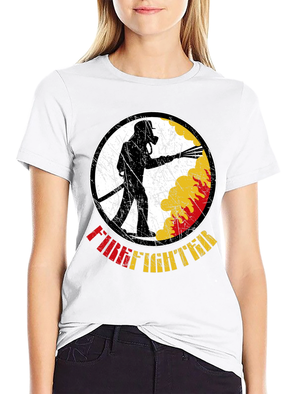 Firefighter Graphic T-Shirt - Black