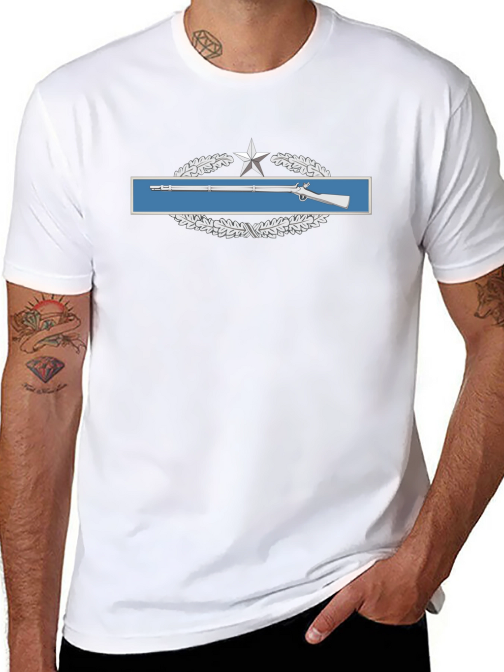 Military Sharpshooter Badge Graphic T-Shirt