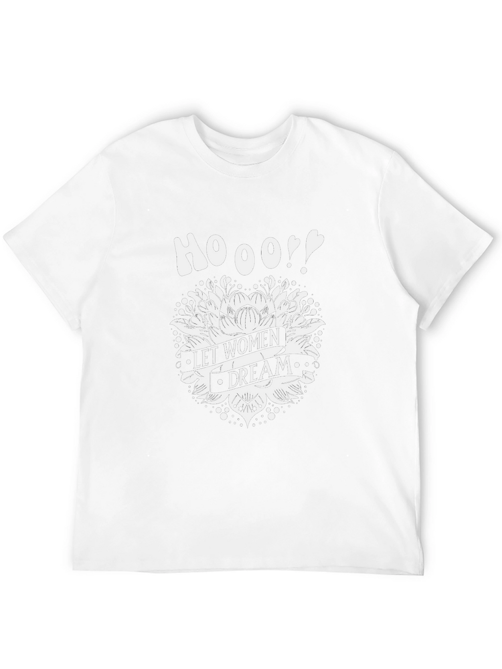 Let Women Dream Graphic Tee - Black Cotton T-Shirt