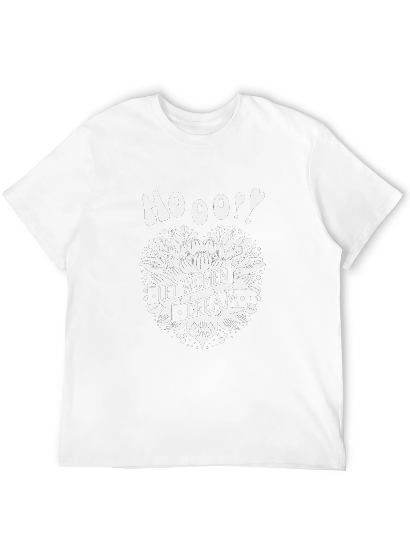 Let Women Dream Graphic Tee - Black Cotton T-Shirt