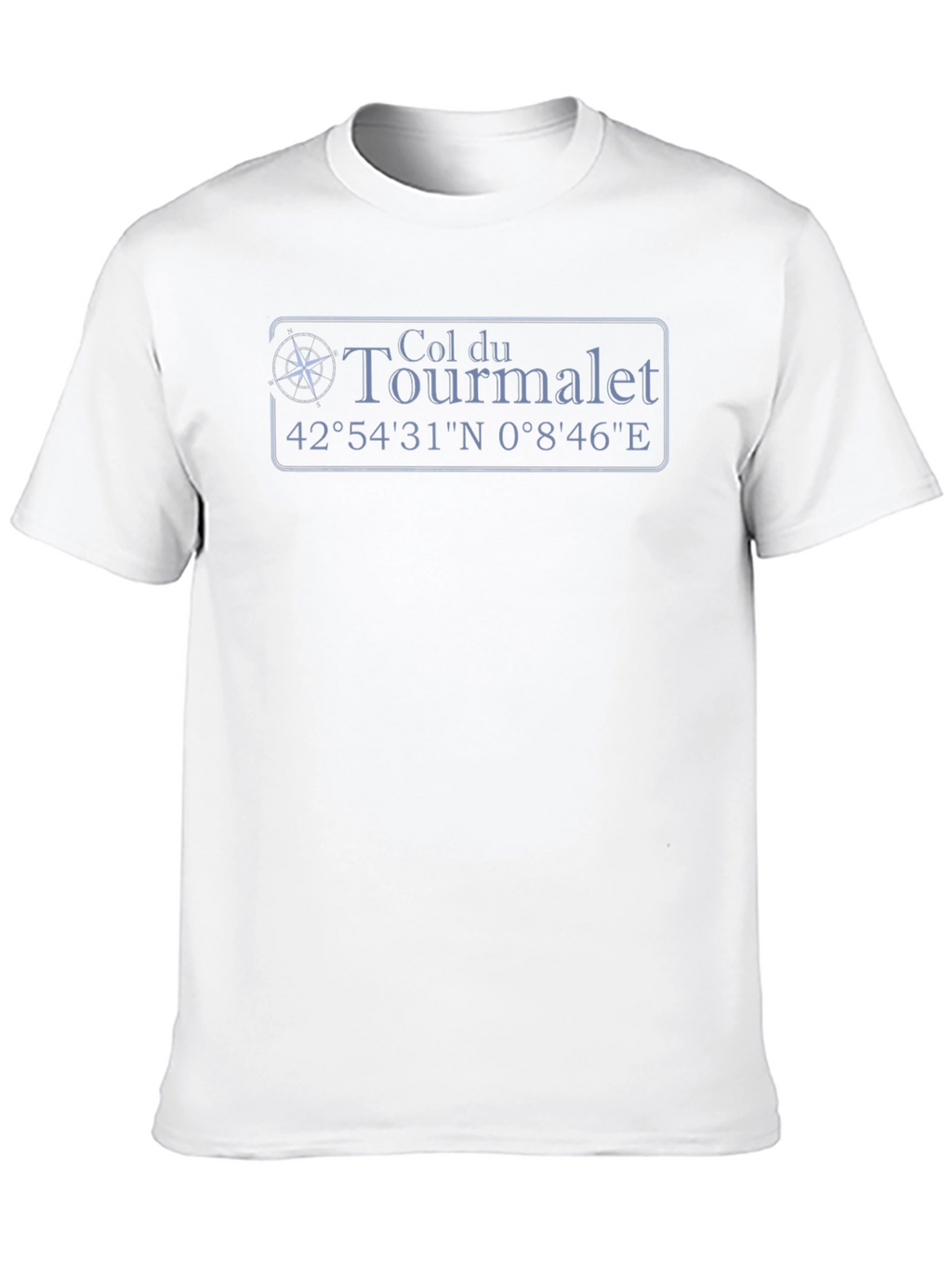 Col du Tourmalet Coordinates Black T-Shirt