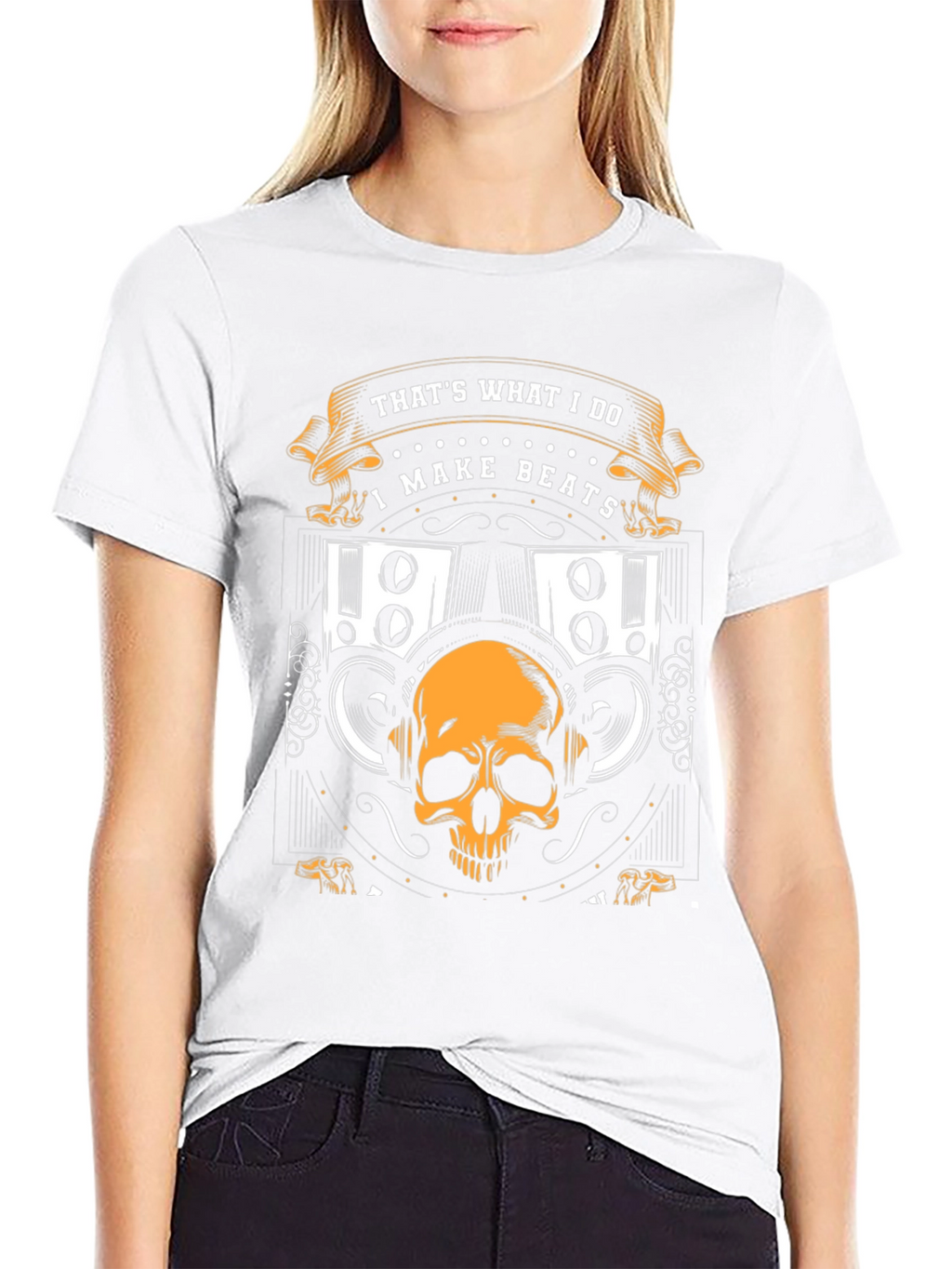 I Make Beats Skull Graphic T-Shirt