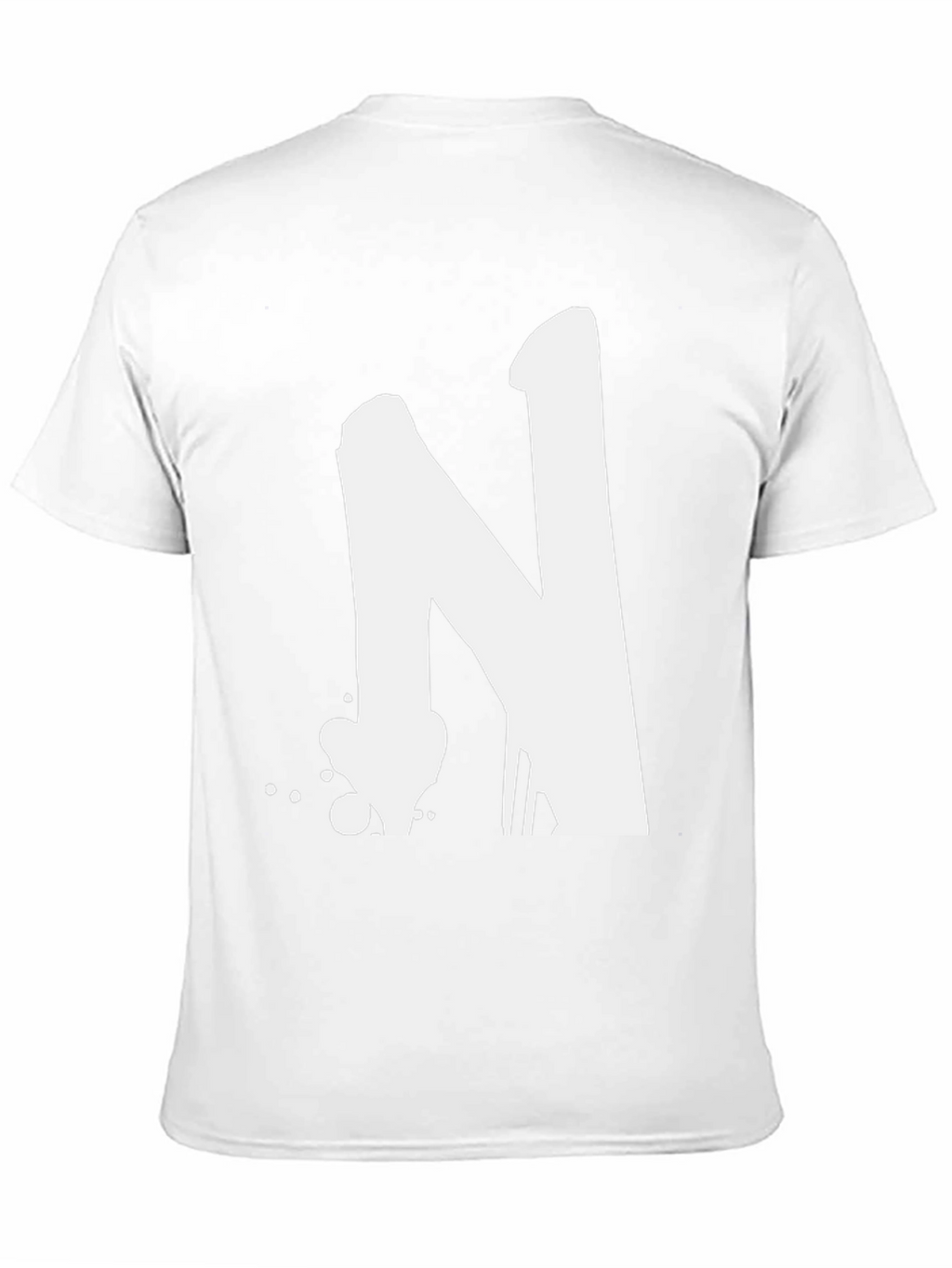 Bold Letter N Graphic T-Shirt - Casual Style