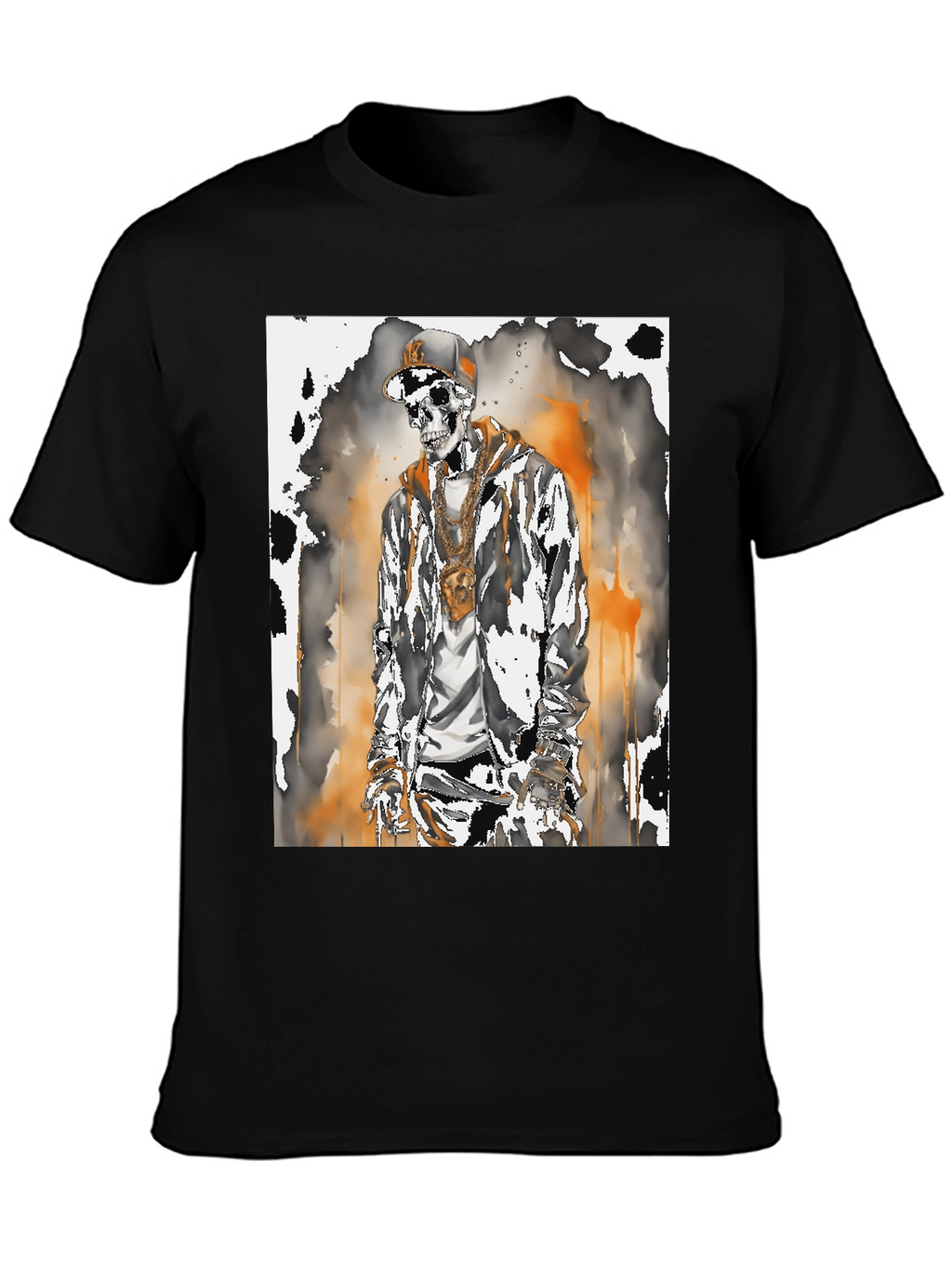 Urban Skeleton Graphic Tee - Street Style