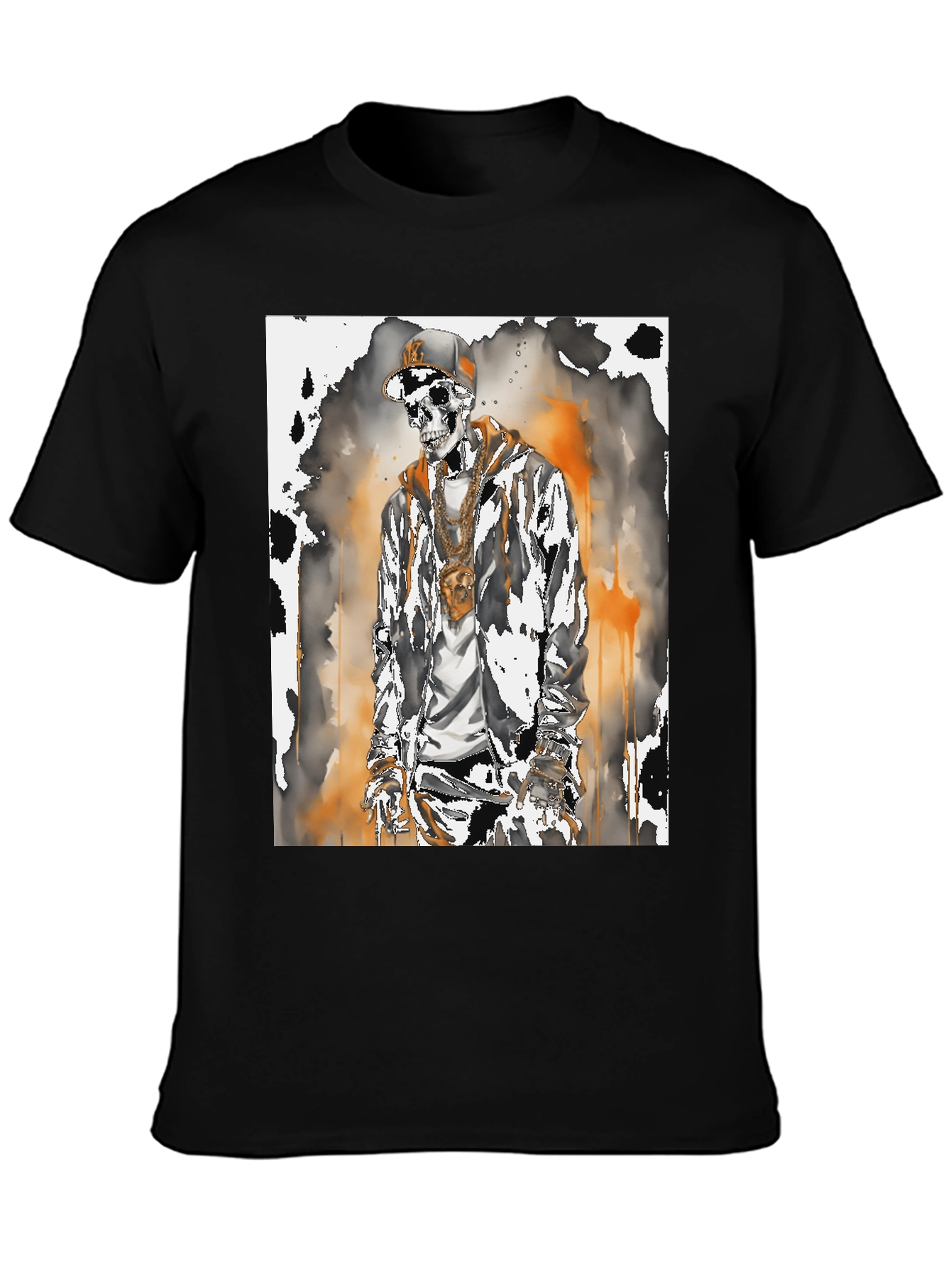 Urban Skeleton Graphic Tee - Street Style