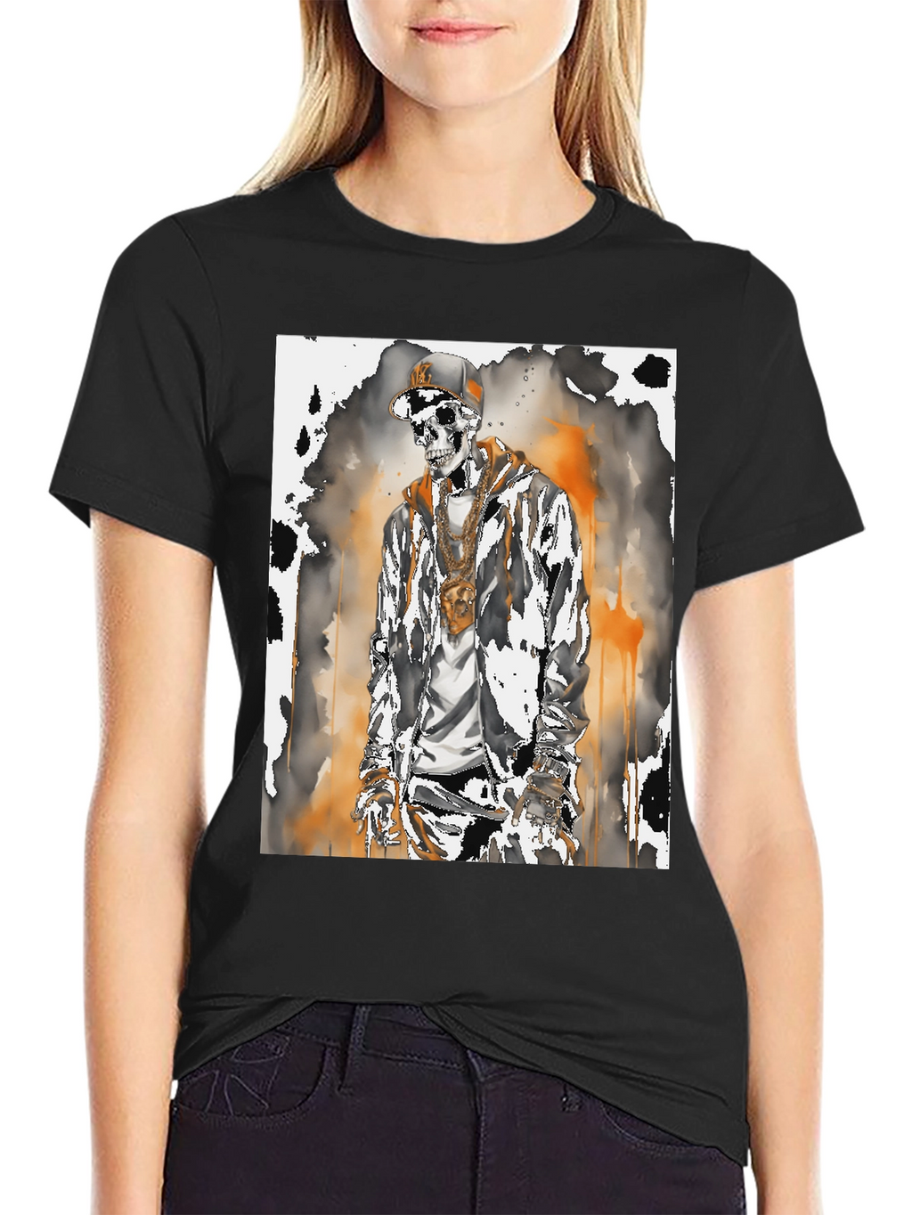 Urban Skeleton Graphic Tee - Street Style