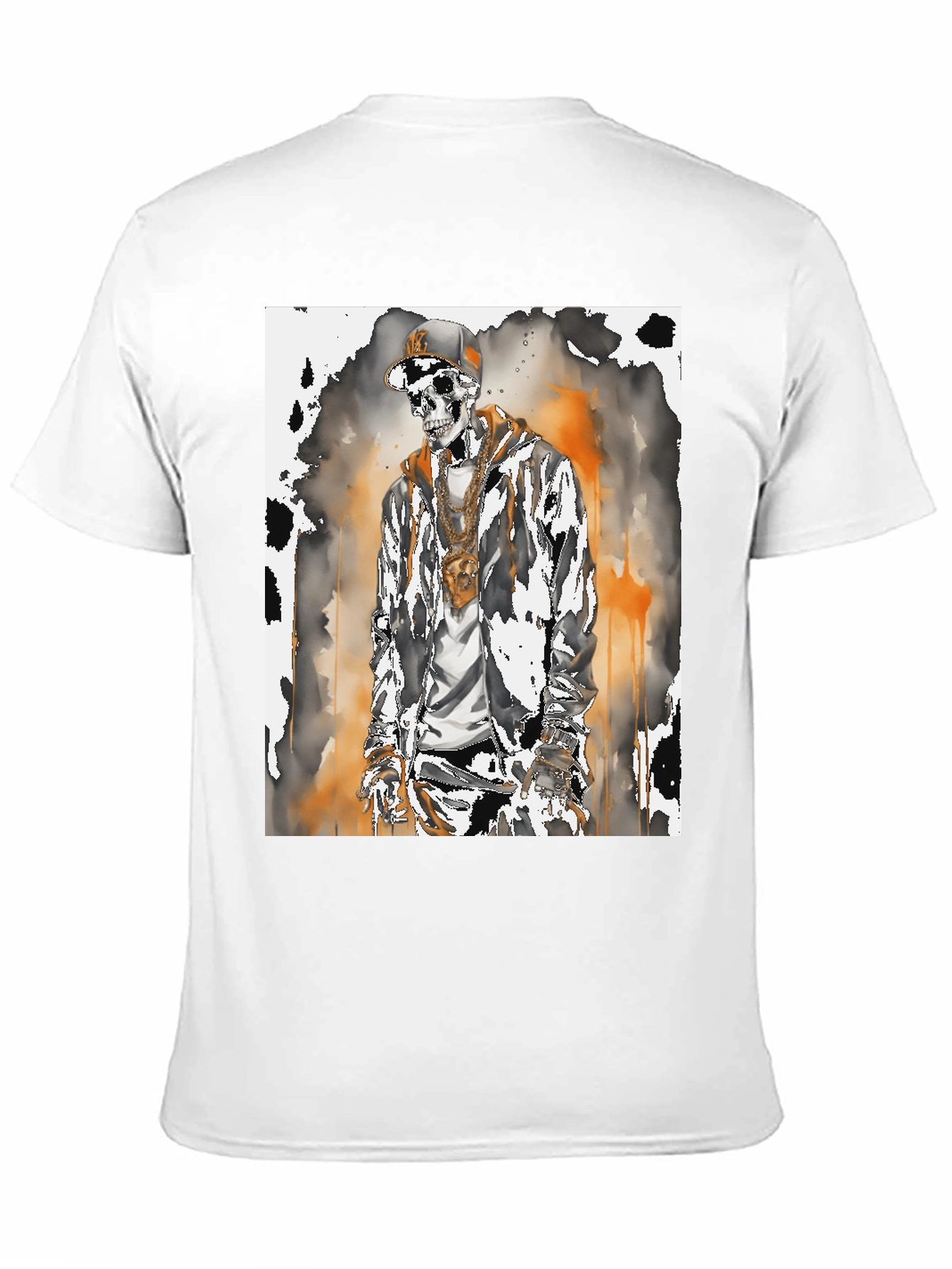 Urban Skeleton Graphic Tee - Street Style