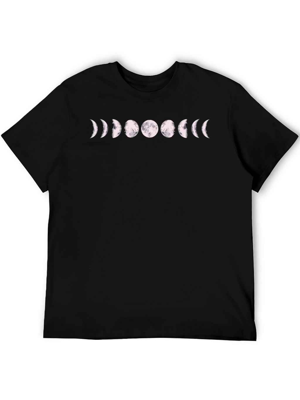 Lunar Phases Graphic Tee - Mens Black T-Shirt