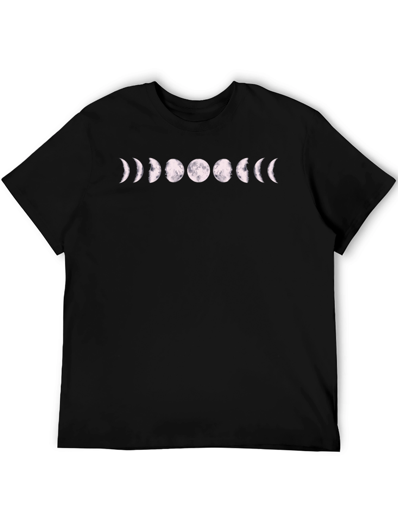 Lunar Phases Graphic Tee - Mens Black T-Shirt