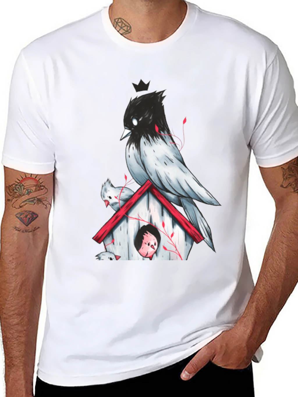 Birdhouse Graphic Tee - Unique Design