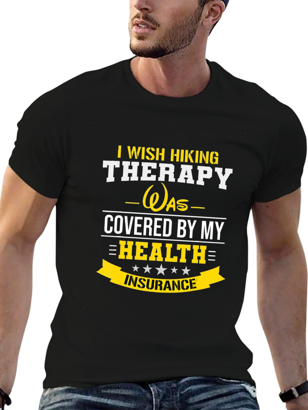 Funny Hiking Therapy T-Shirt