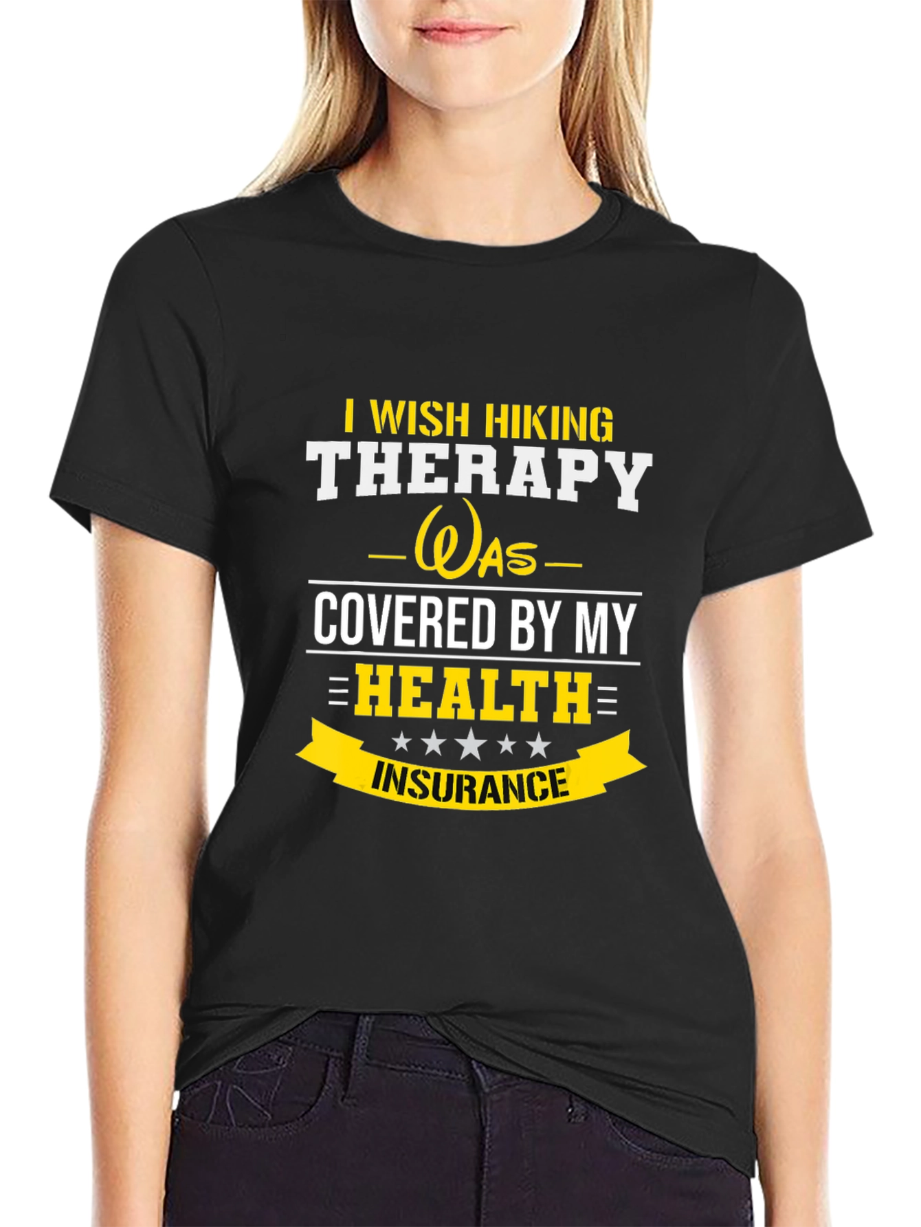 Funny Hiking Therapy T-Shirt