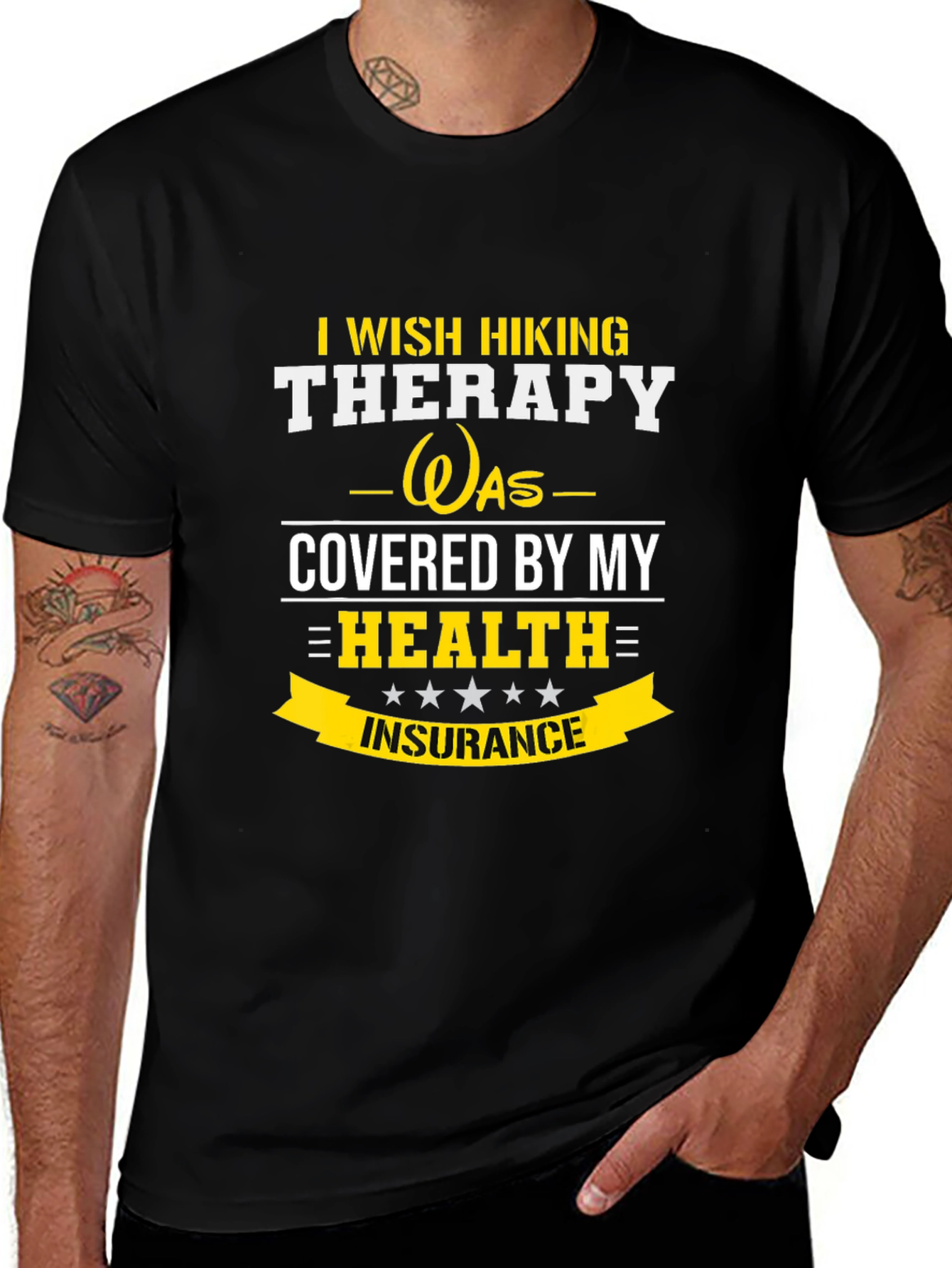 Funny Hiking Therapy T-Shirt