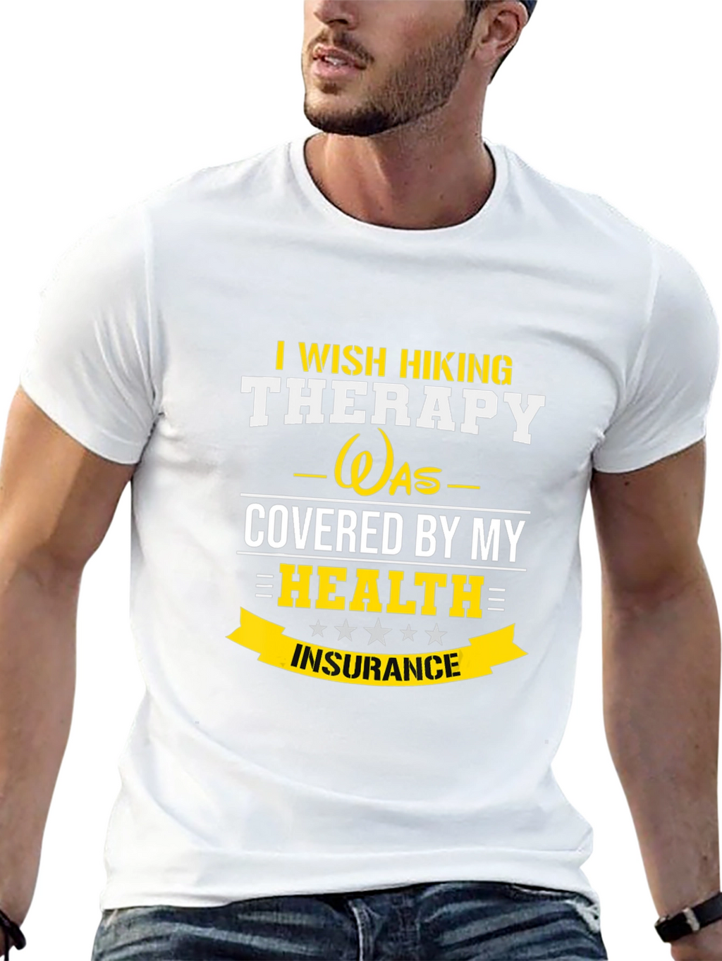 Funny Hiking Therapy T-Shirt