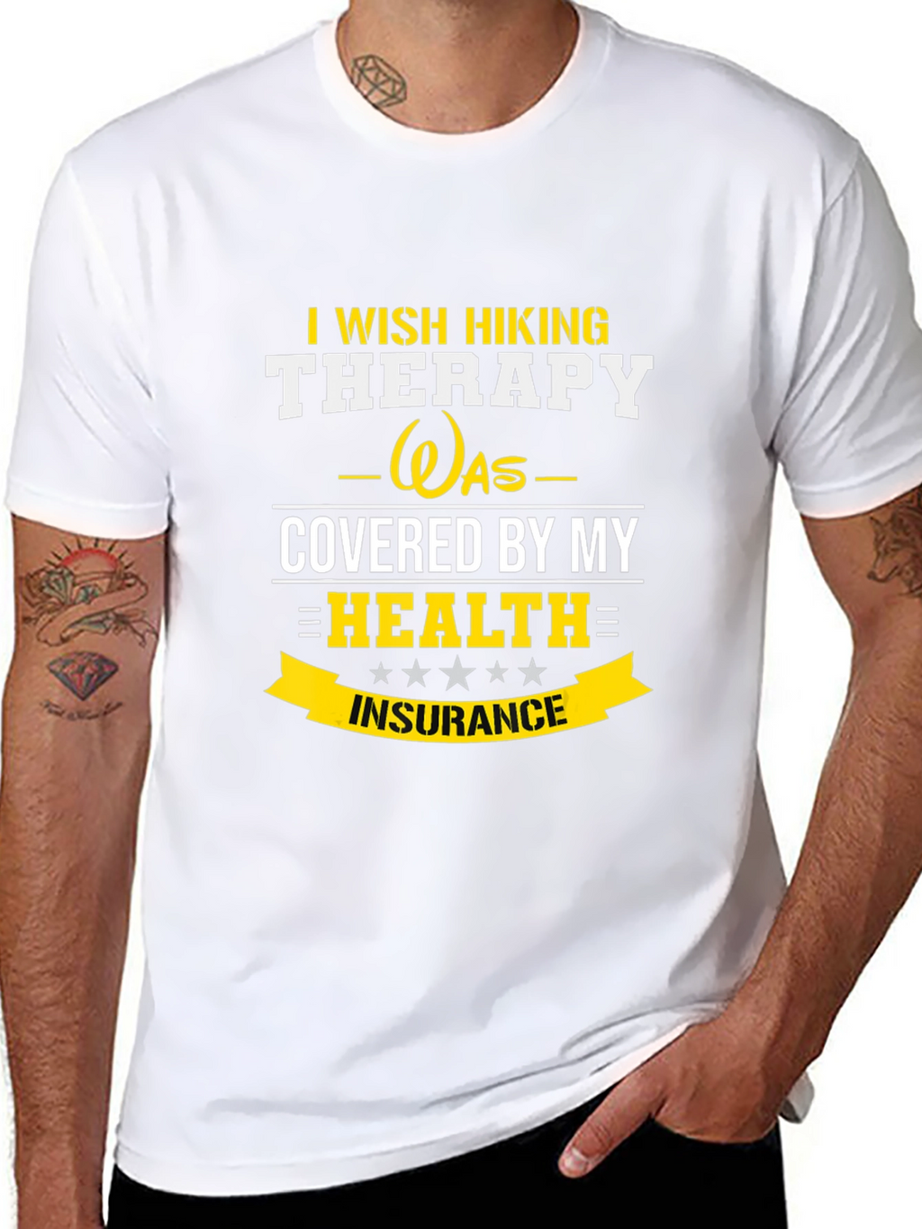 Funny Hiking Therapy T-Shirt