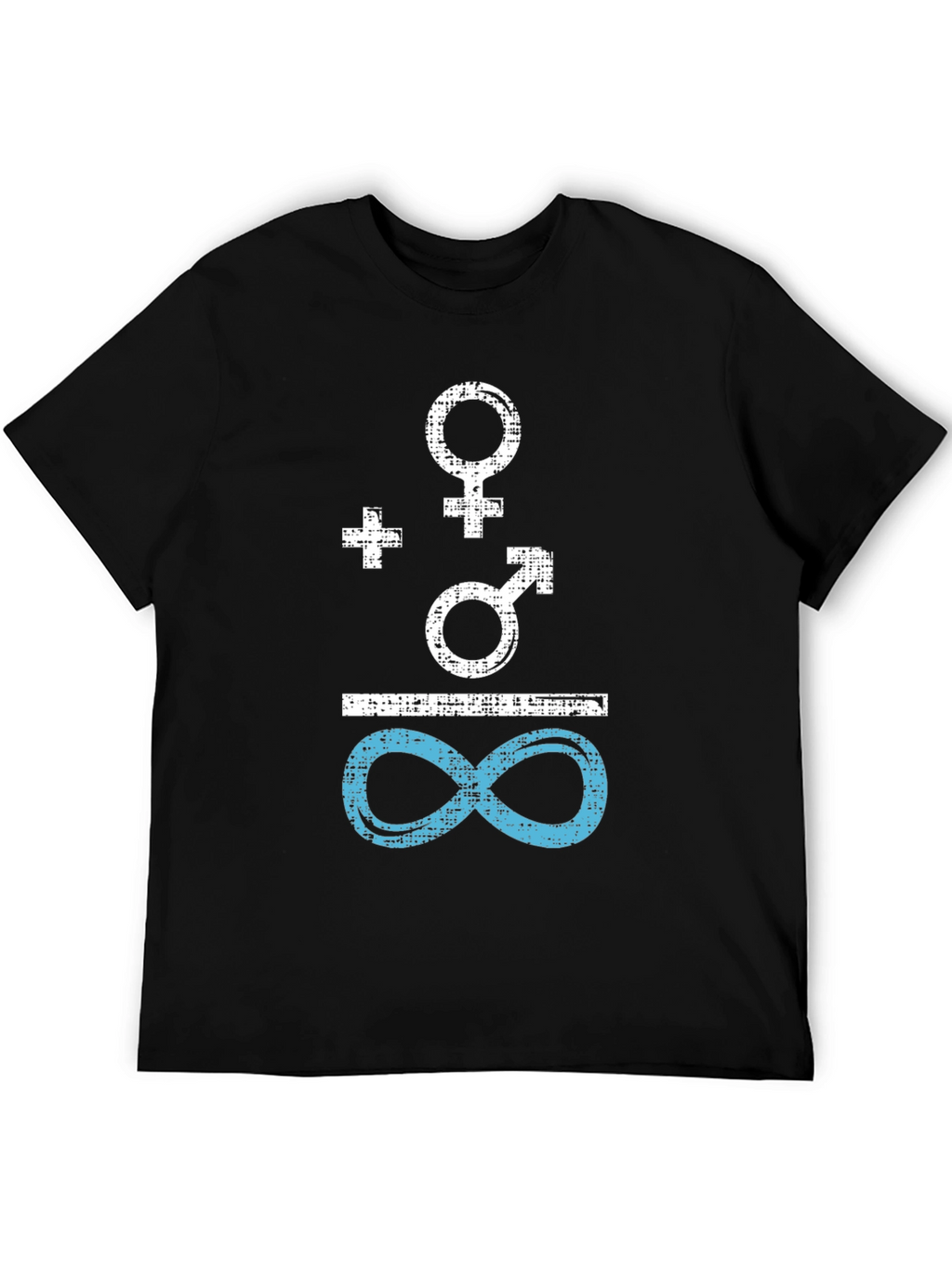 Gender Equality Symbol Tee - Black Cotton Shirt