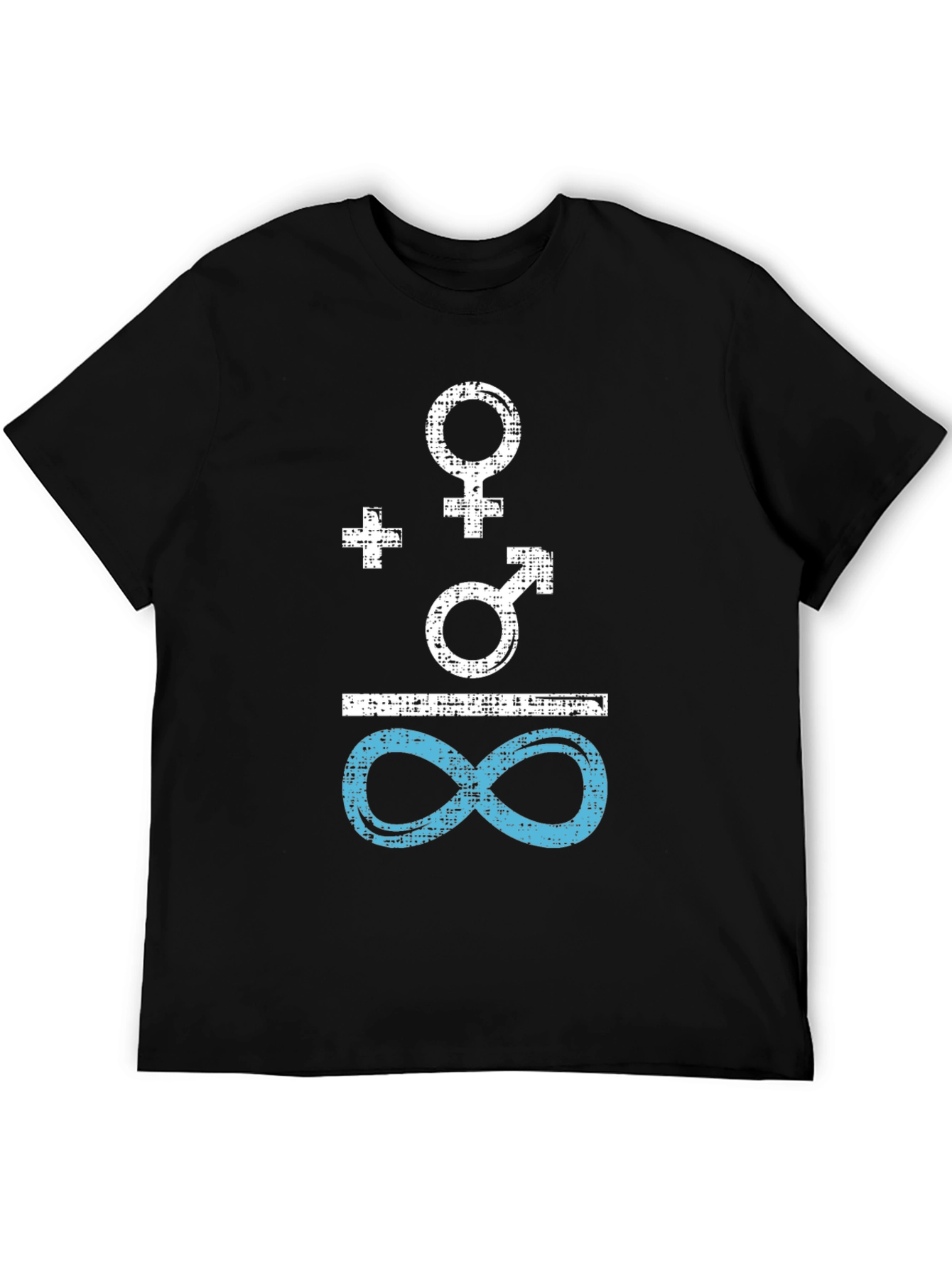 Gender Equality Symbol Tee - Black Cotton Shirt