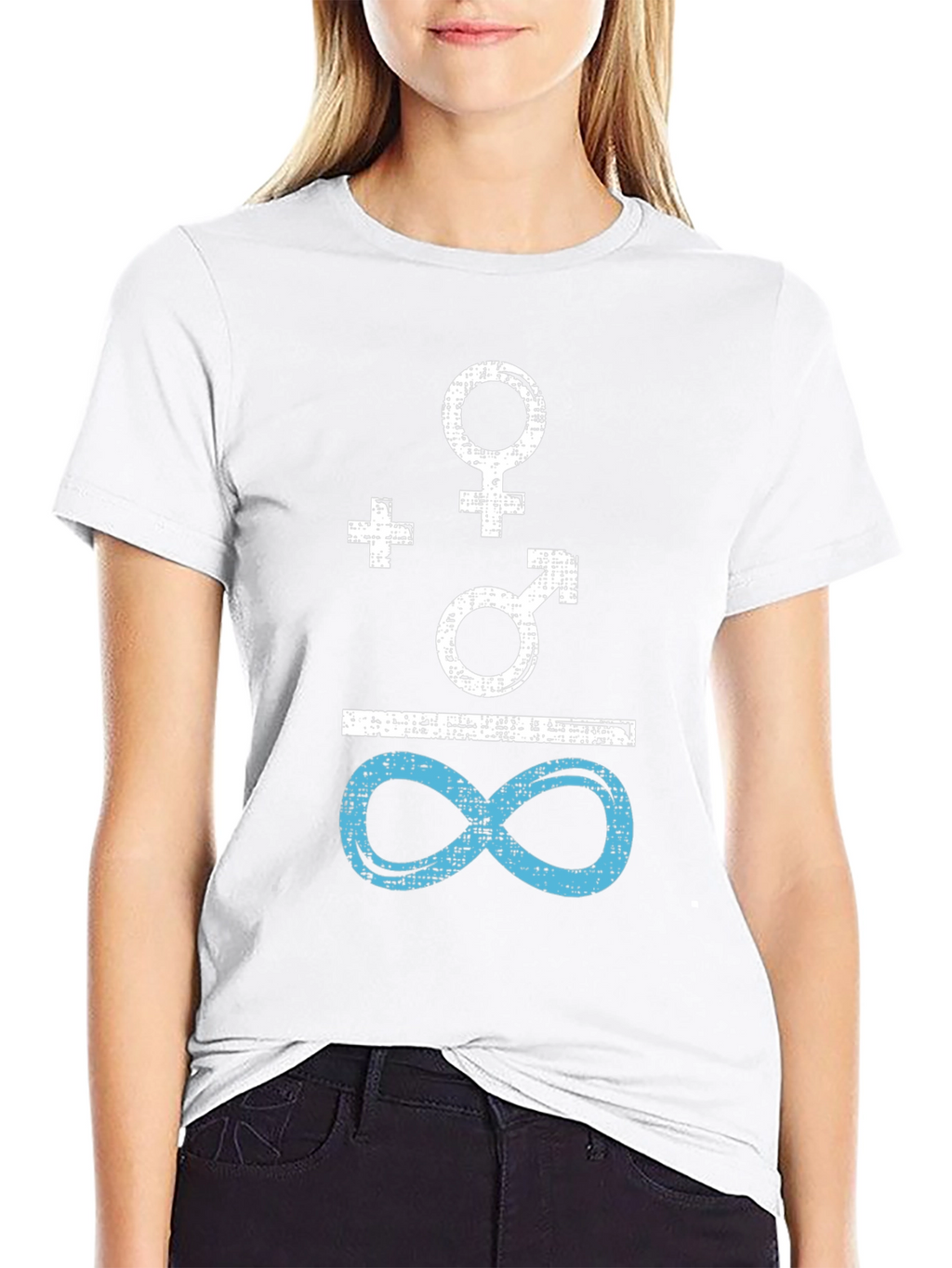 Gender Equality Symbol Tee - Black Cotton Shirt