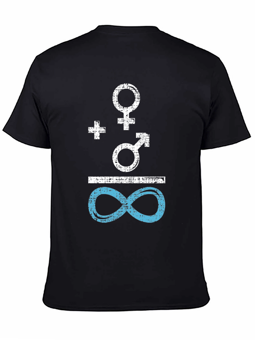 Gender Equality Symbol Tee - Black Cotton Shirt
