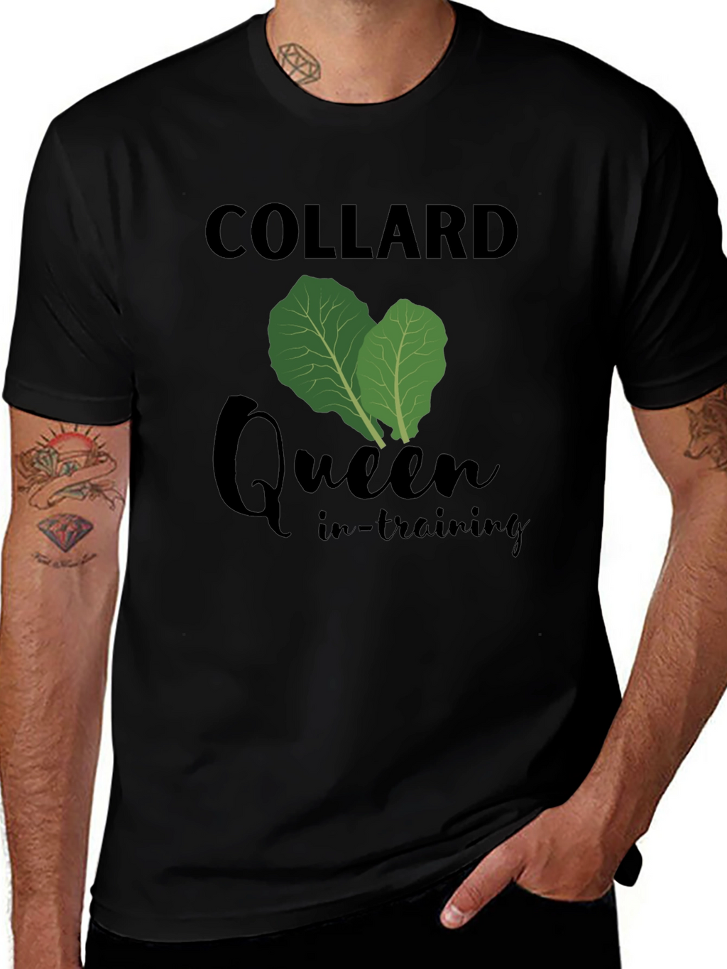 Collard Queen In-Training Black T-Shirt