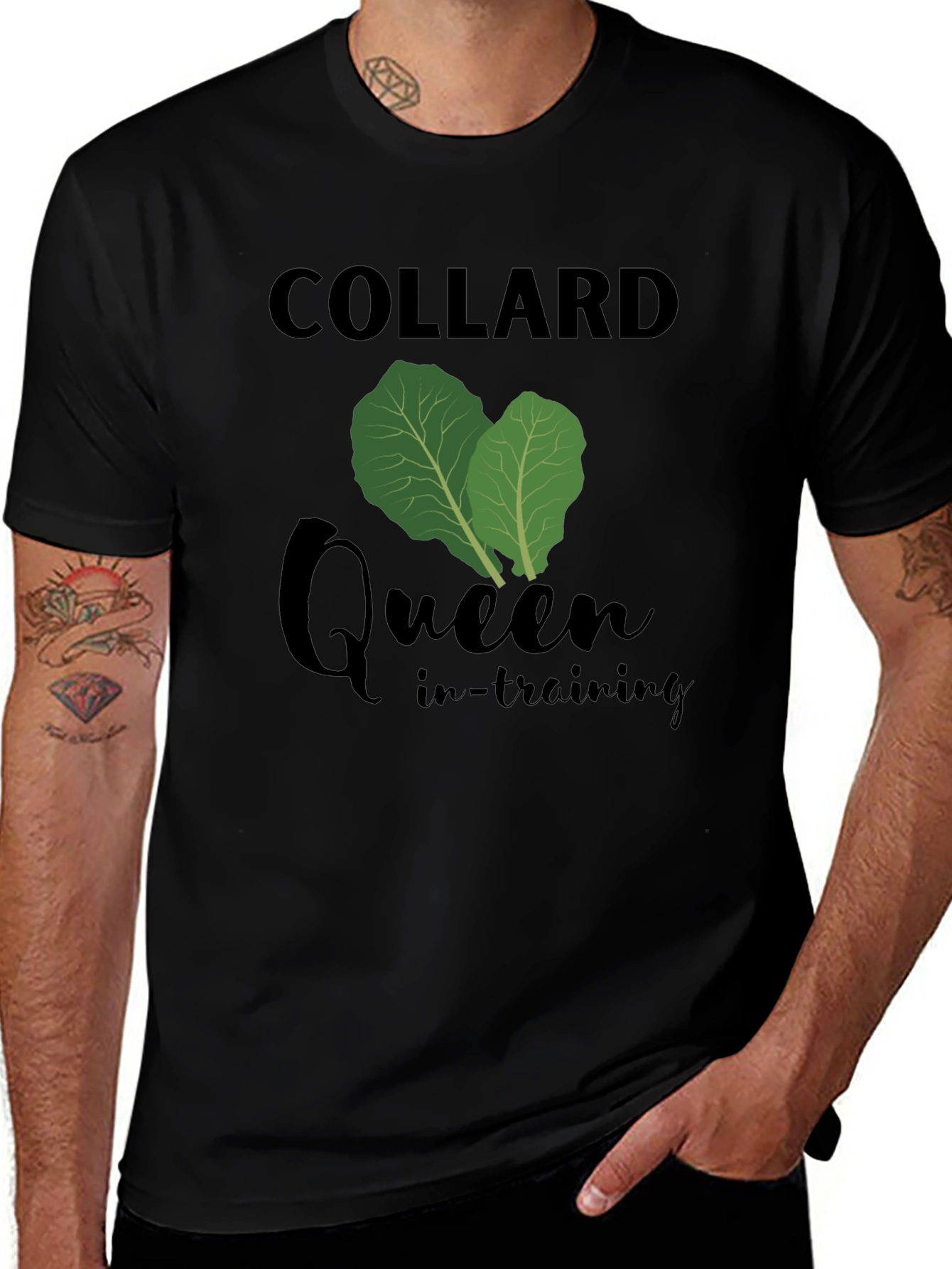 Collard Queen In-Training Black T-Shirt