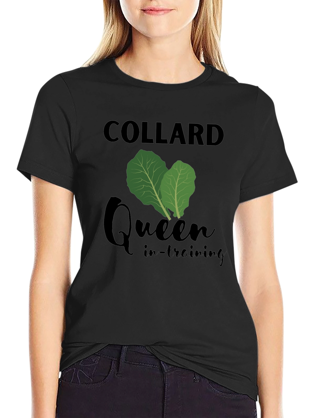 Collard Queen In-Training Black T-Shirt