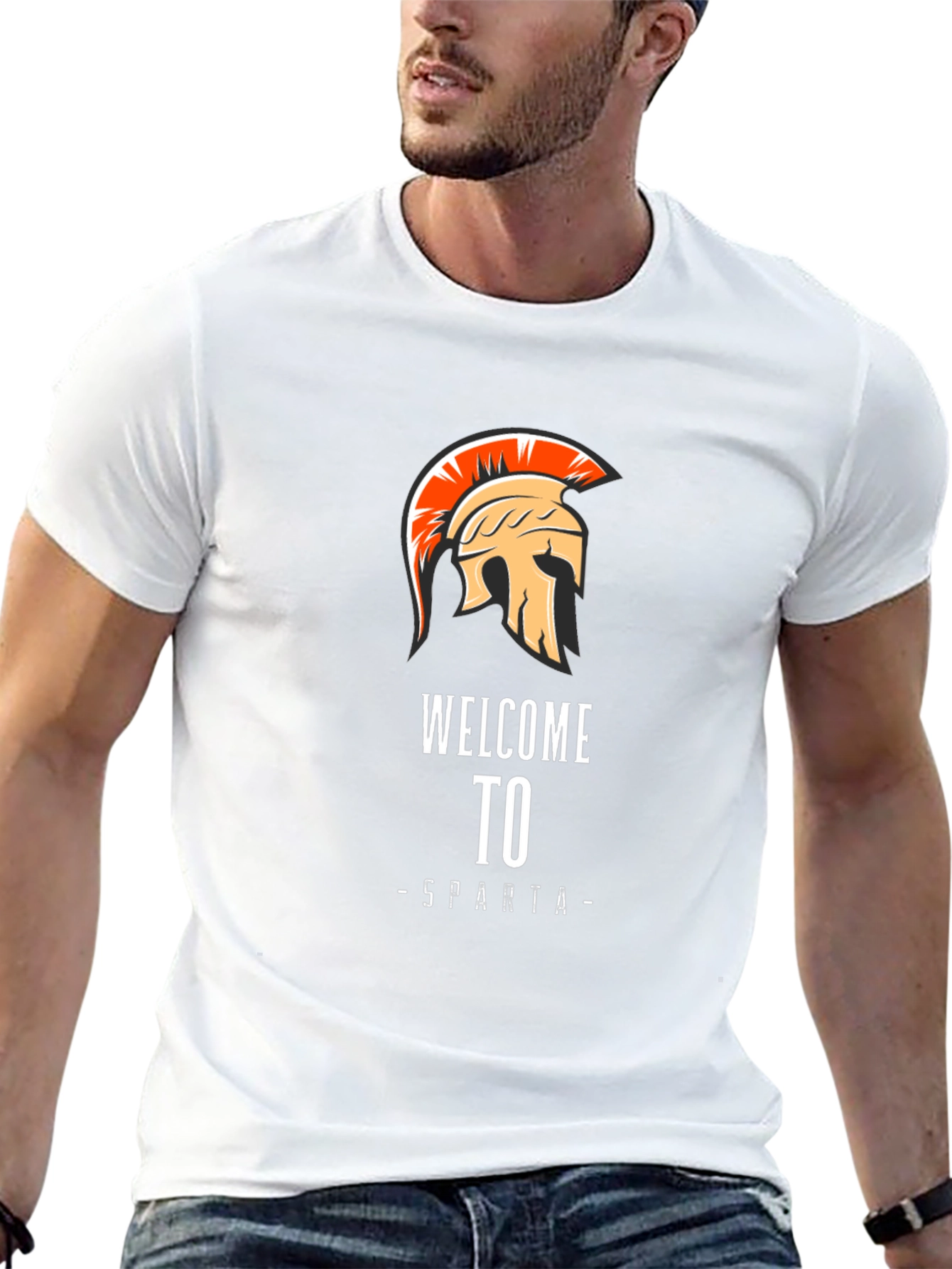 Welcome to Sparta Graphic Tee - Black