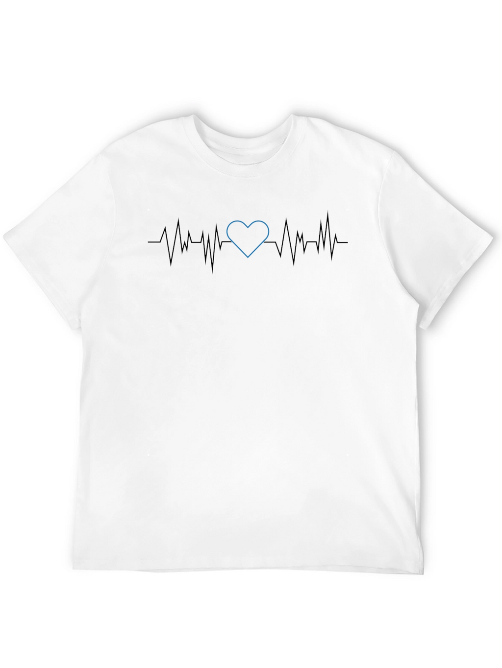 Heartbeat Pulse Tee - Black Graphic T-Shirt