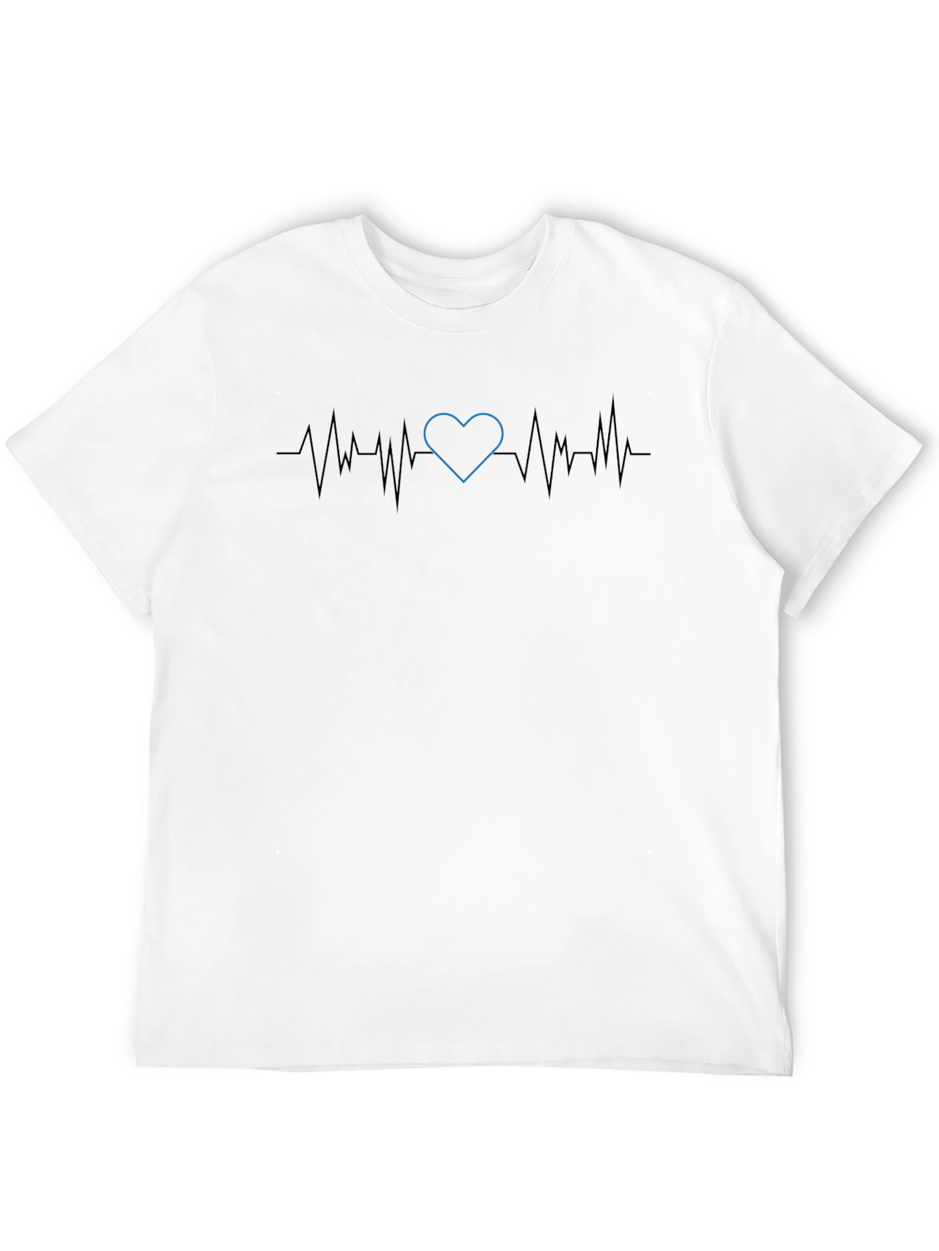 Heartbeat Pulse Tee - Black Graphic T-Shirt