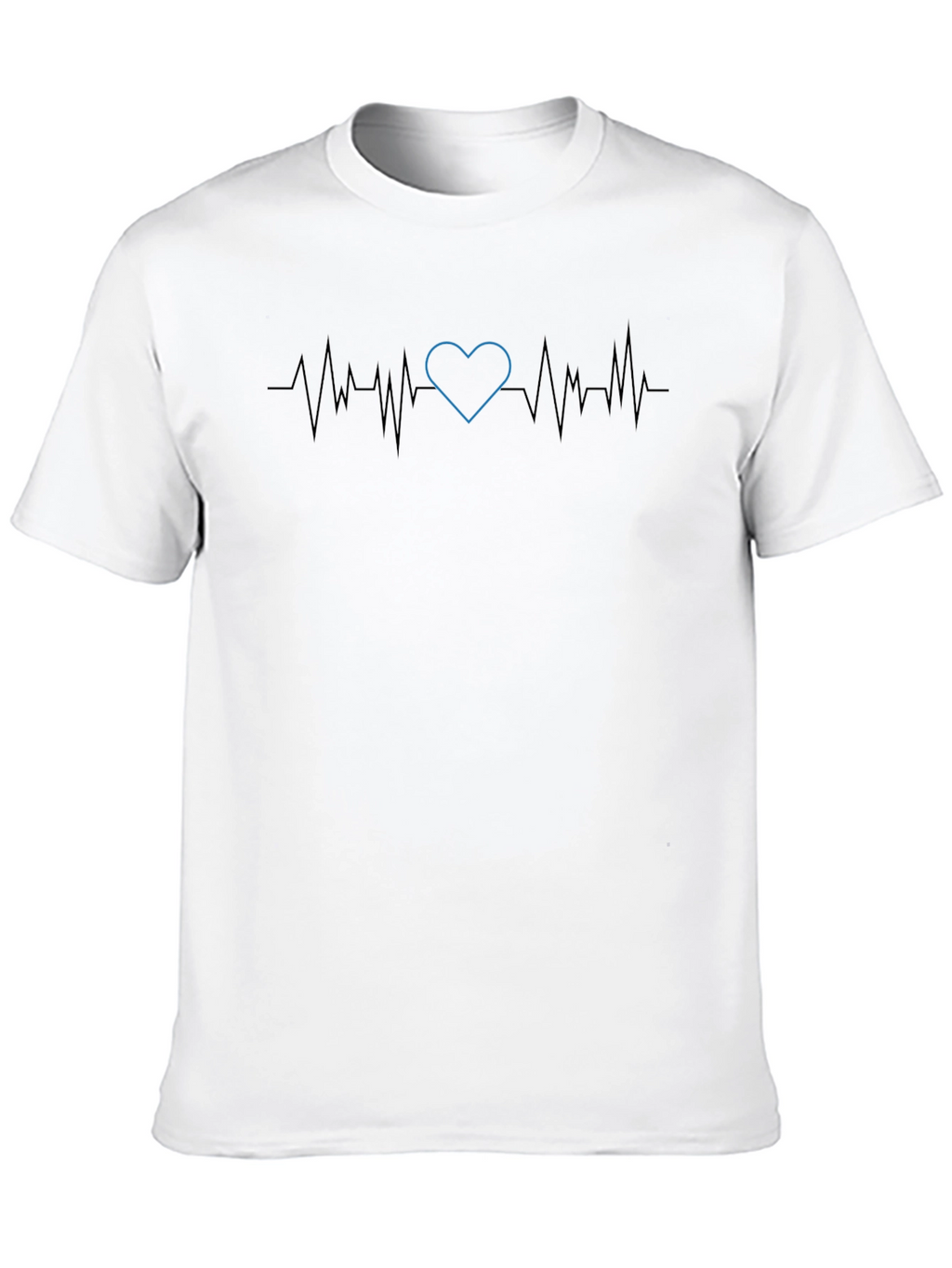 Heartbeat Pulse Tee - Black Graphic T-Shirt