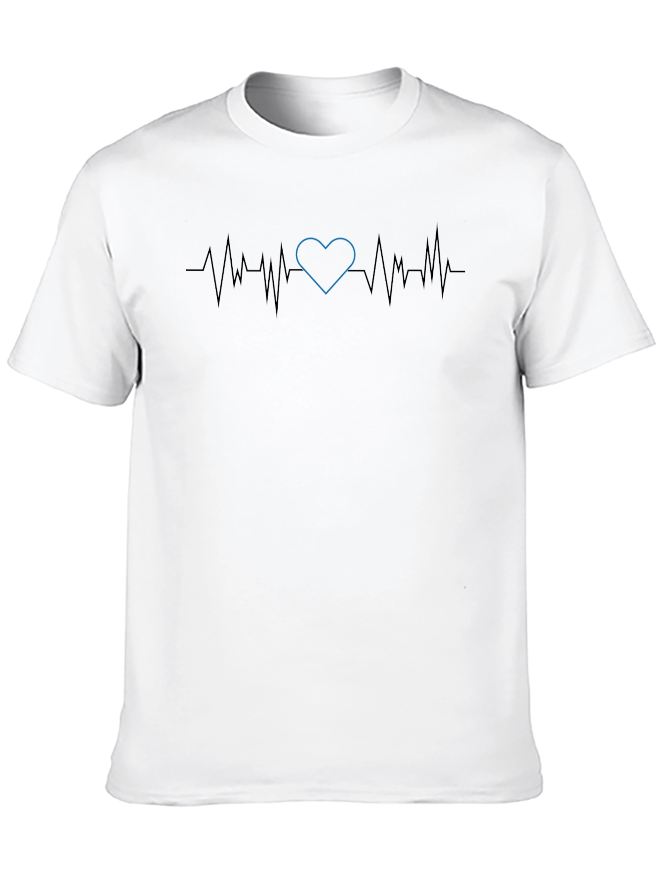 Heartbeat Pulse Tee - Black Graphic T-Shirt