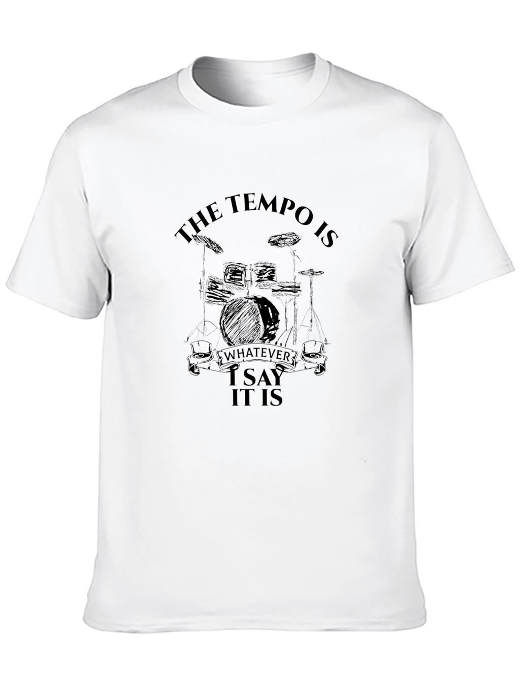 Tempo Drummer Black T-Shirt
