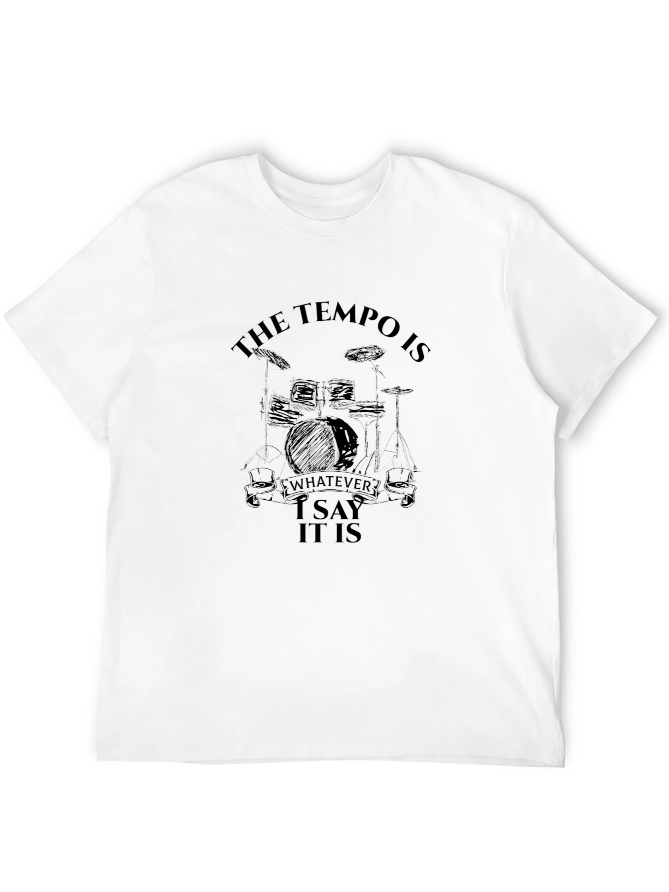 Tempo Drummer Black T-Shirt